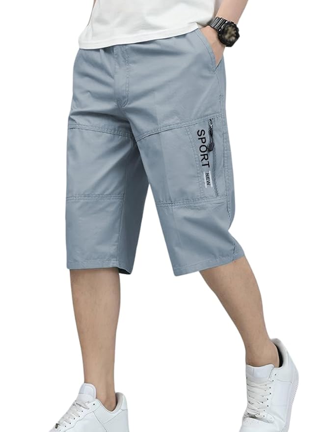 TAGDO Men's Solid Cotton Shorts (2003)