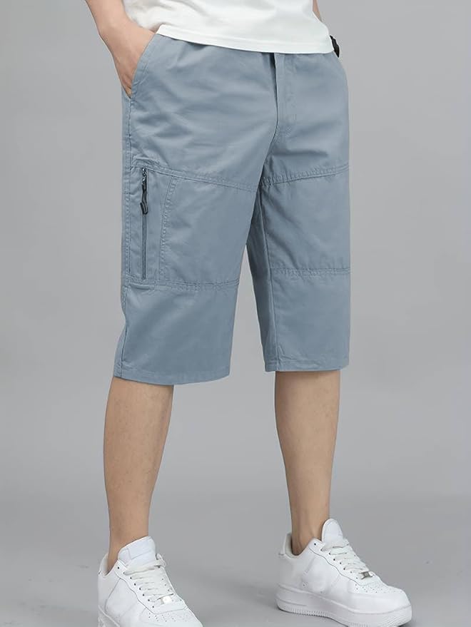 TAGDO Men's Solid Cotton Shorts (2003)
