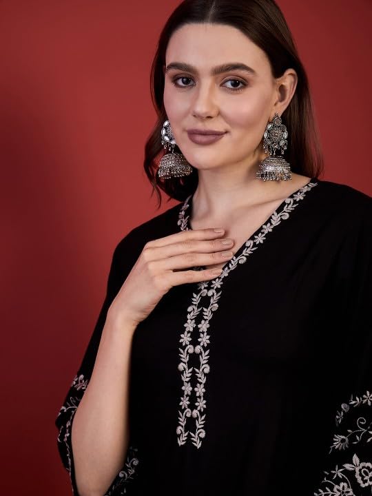 MAHIRA'S Comfort Short Kurti for Women | Indian Women's Tunics Tops | Rayon Top with 3/4 Designer Sleeves | Kurta Shirt Top for Ladies