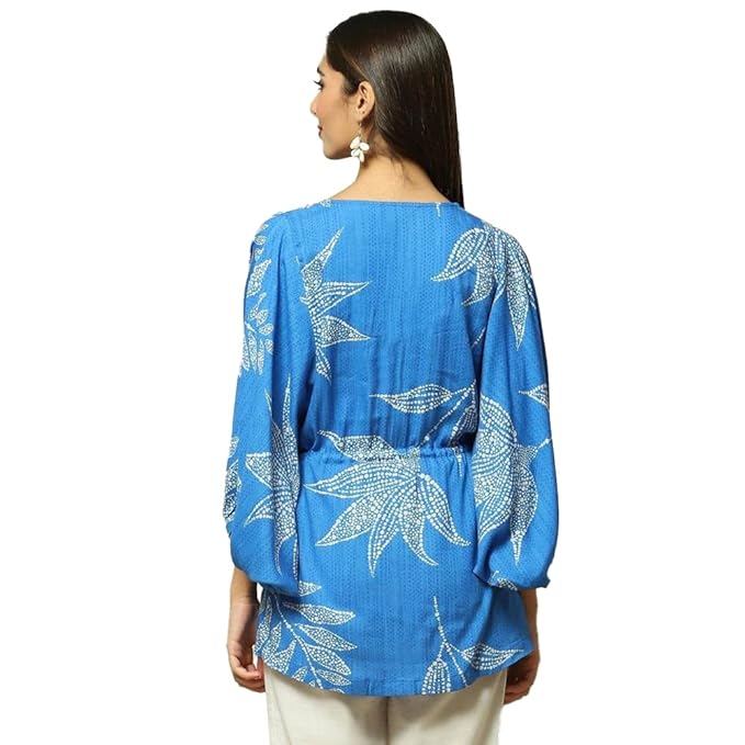 BIBA Women Liva Straight Printed Top