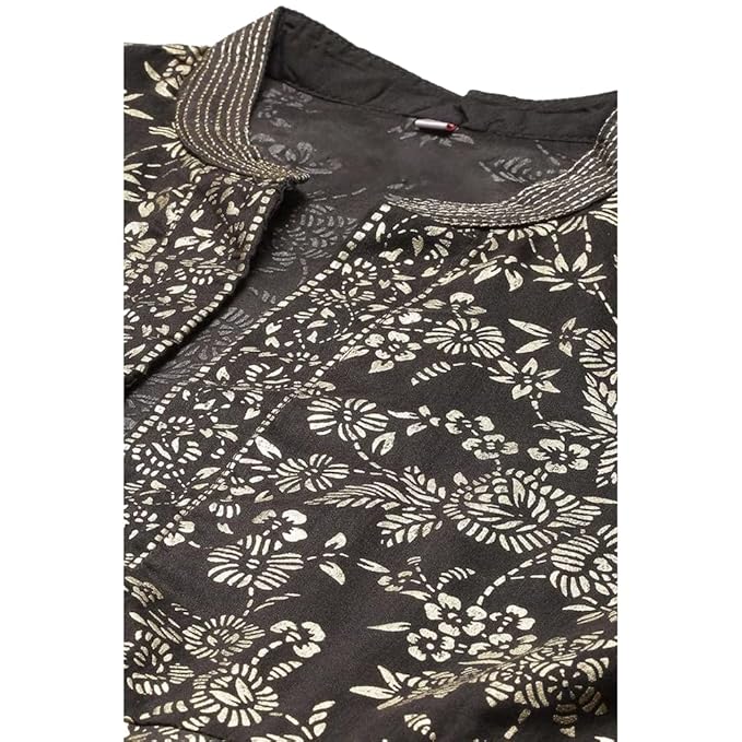BIBA Solid Polyester Straight Fit Womens Kurta