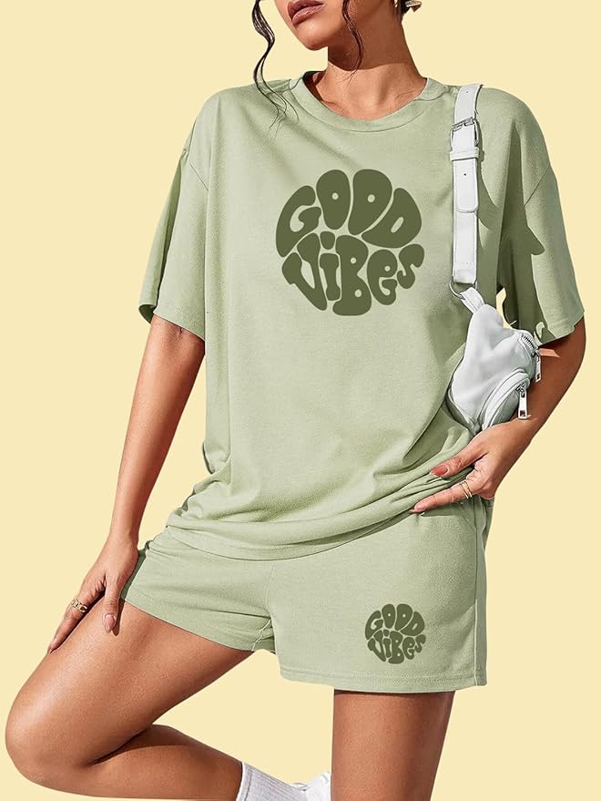 KSHS Women's Cotton Printed Night Suit Set of Top & Shorts