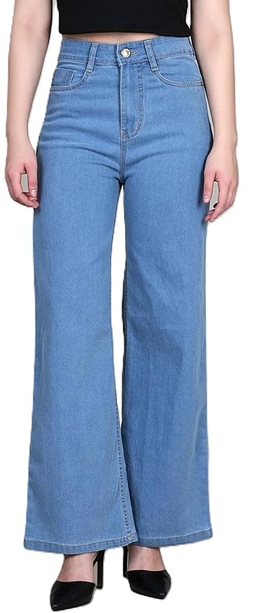 ADBUCKS Wide Leg Jeans for Women | Jeans Pant for Women | High Rise Jean I