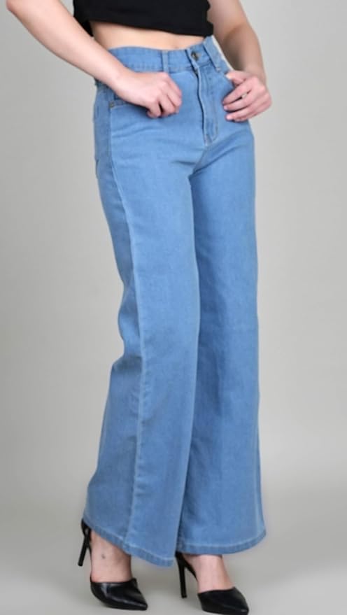ADBUCKS Wide Leg Jeans for Women | Jeans Pant for Women | High Rise Jean I