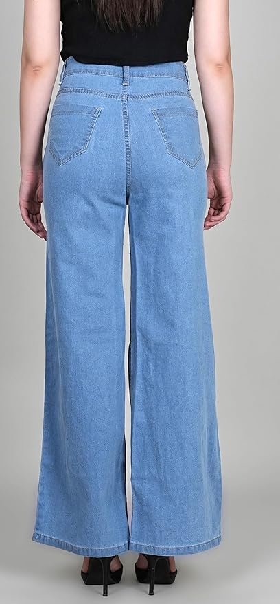 ADBUCKS Wide Leg Jeans for Women | Jeans Pant for Women | High Rise Jean I