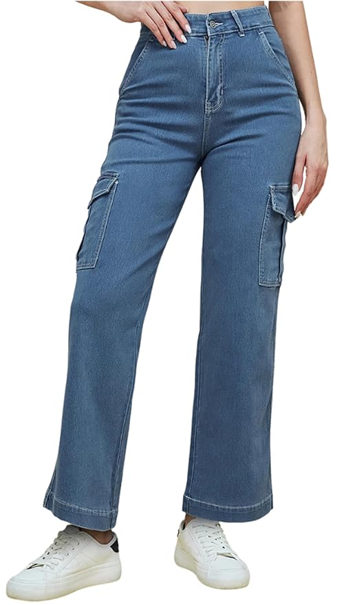ADBUCKS Women's Loose low Rise Jeans
