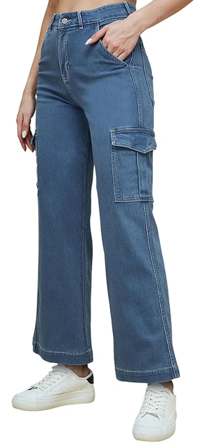 ADBUCKS Women's Loose low Rise Jeans