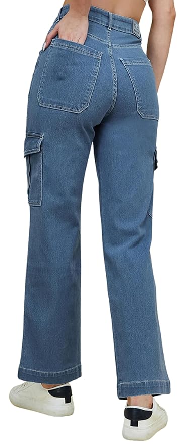 ADBUCKS Women's Loose low Rise Jeans