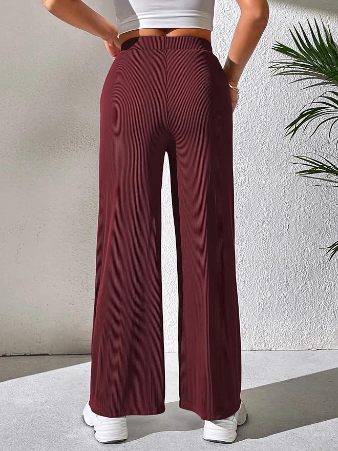 GRECIILOOKS Tailored Trousers for Women | Women Trousers | Women's High-Waisted Pant | Women Trousers Pants | Korean Trousers for Women