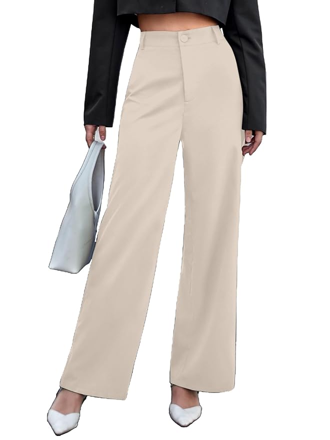 Aahwan Women's & Girls' High Waist Wide Leg Pants