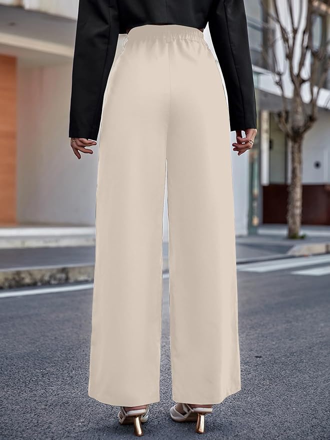 Aahwan Women's & Girls' High Waist Wide Leg Pants