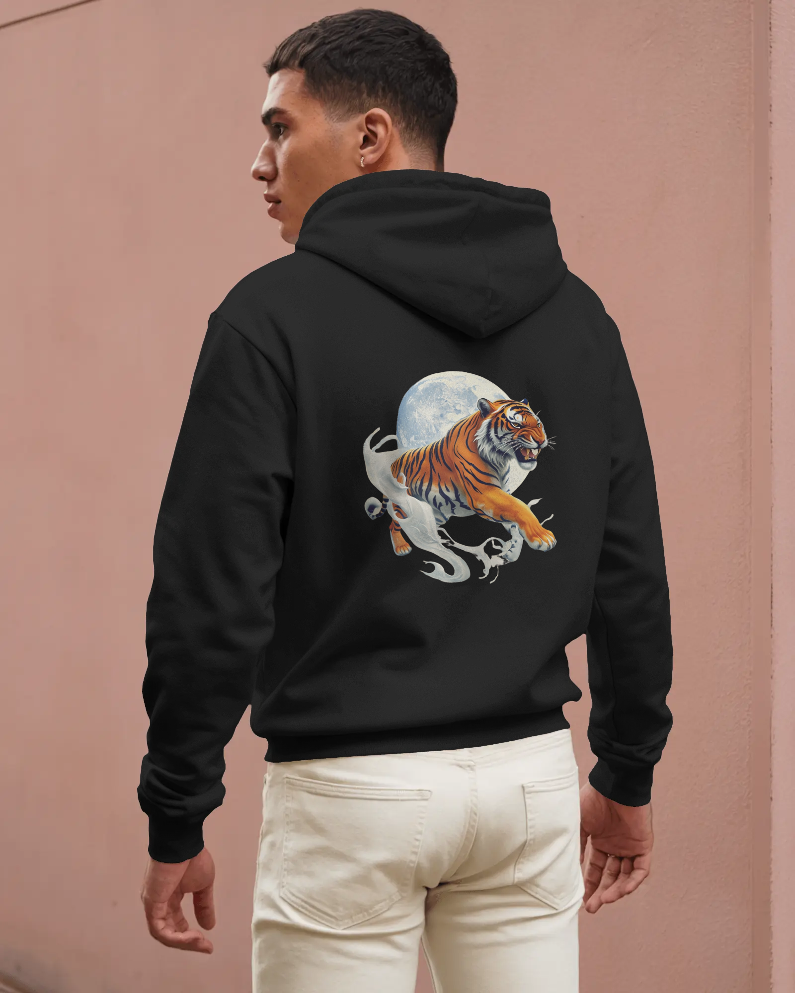 Cloth Wolf Heavyweight Hoodie – “Tiger Moon strike” Edition