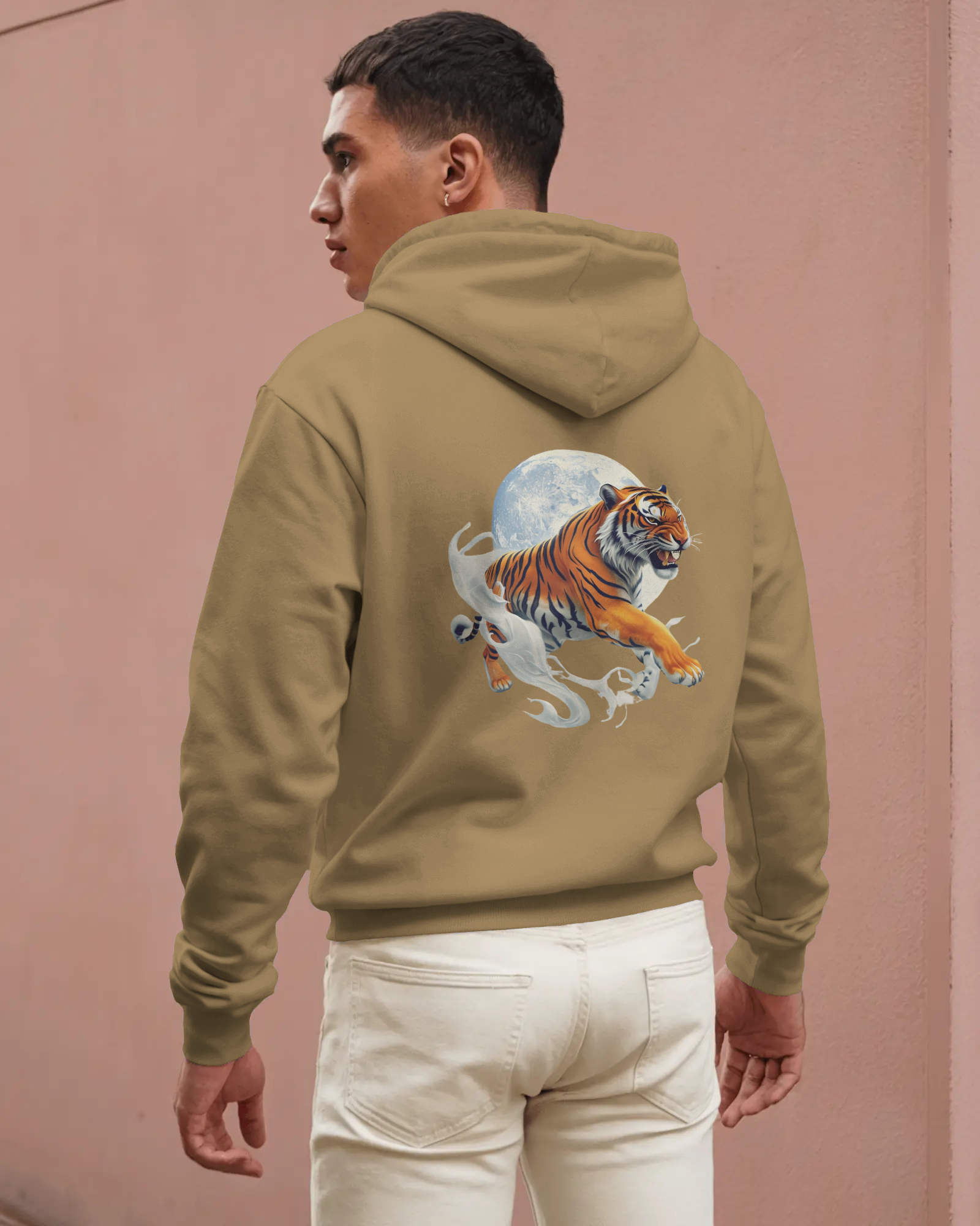  Cloth Wolf Heavyweight Hoodie – “Tiger Moon strike” Edition