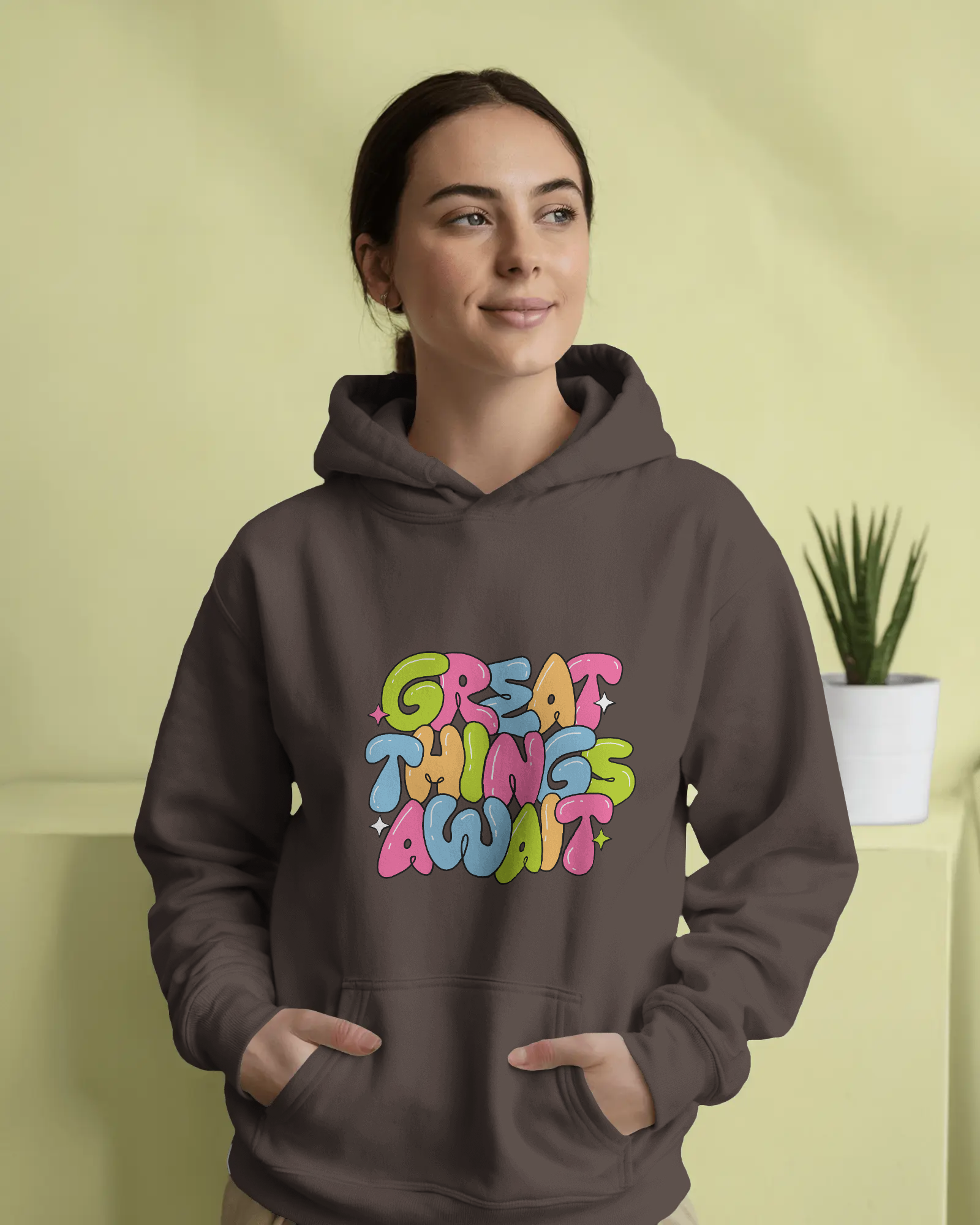 Cloth Wolf Oversized Hoodie – “Great Things Await” Edition