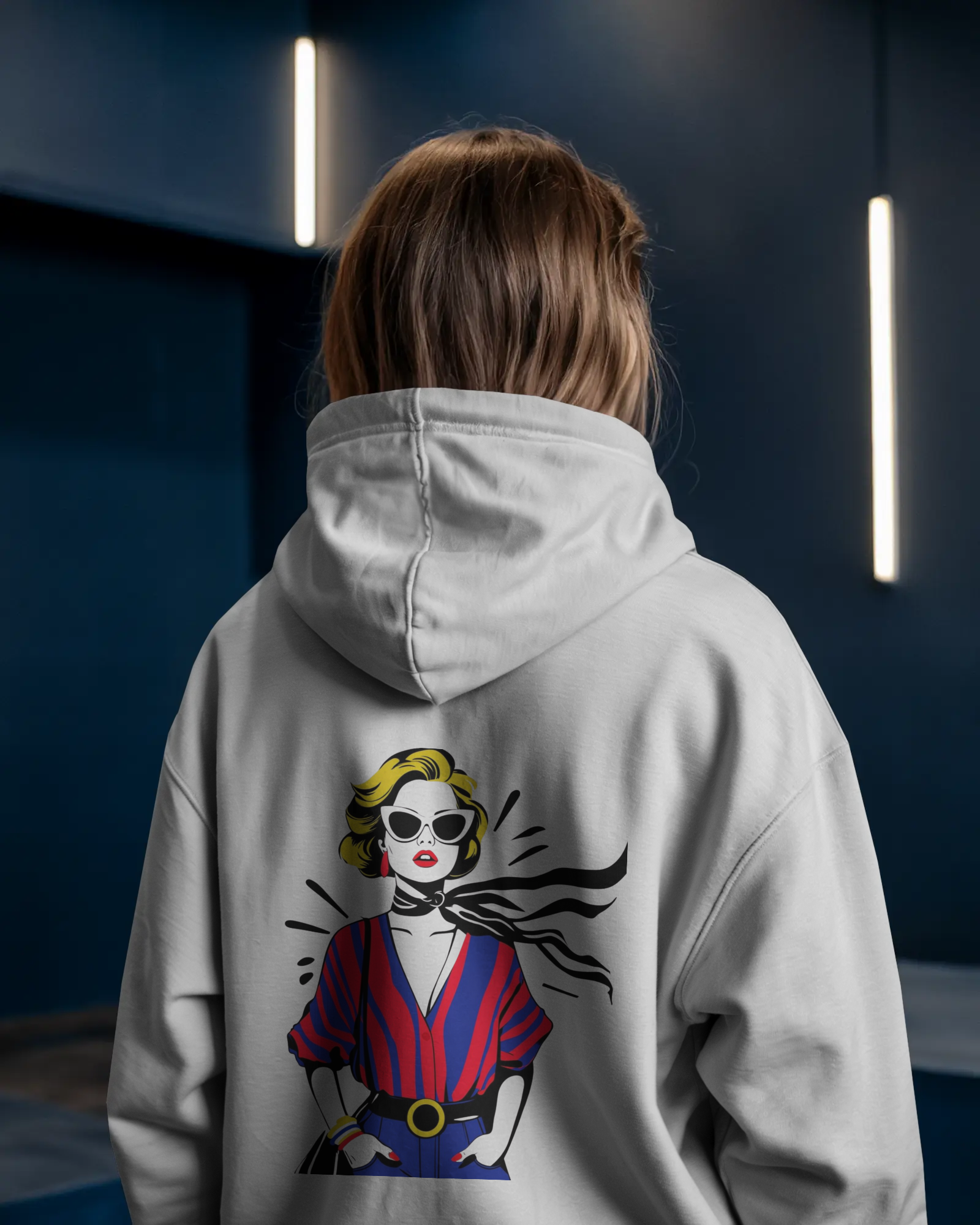 Cloth Wolf Oversized Hoodie – “Retro Icon” Edition