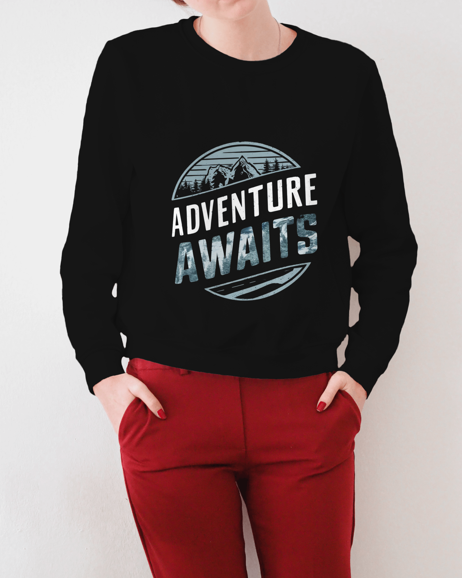 Cloth wolf - “Adventure Awaits” 350 GSM sweatshirt