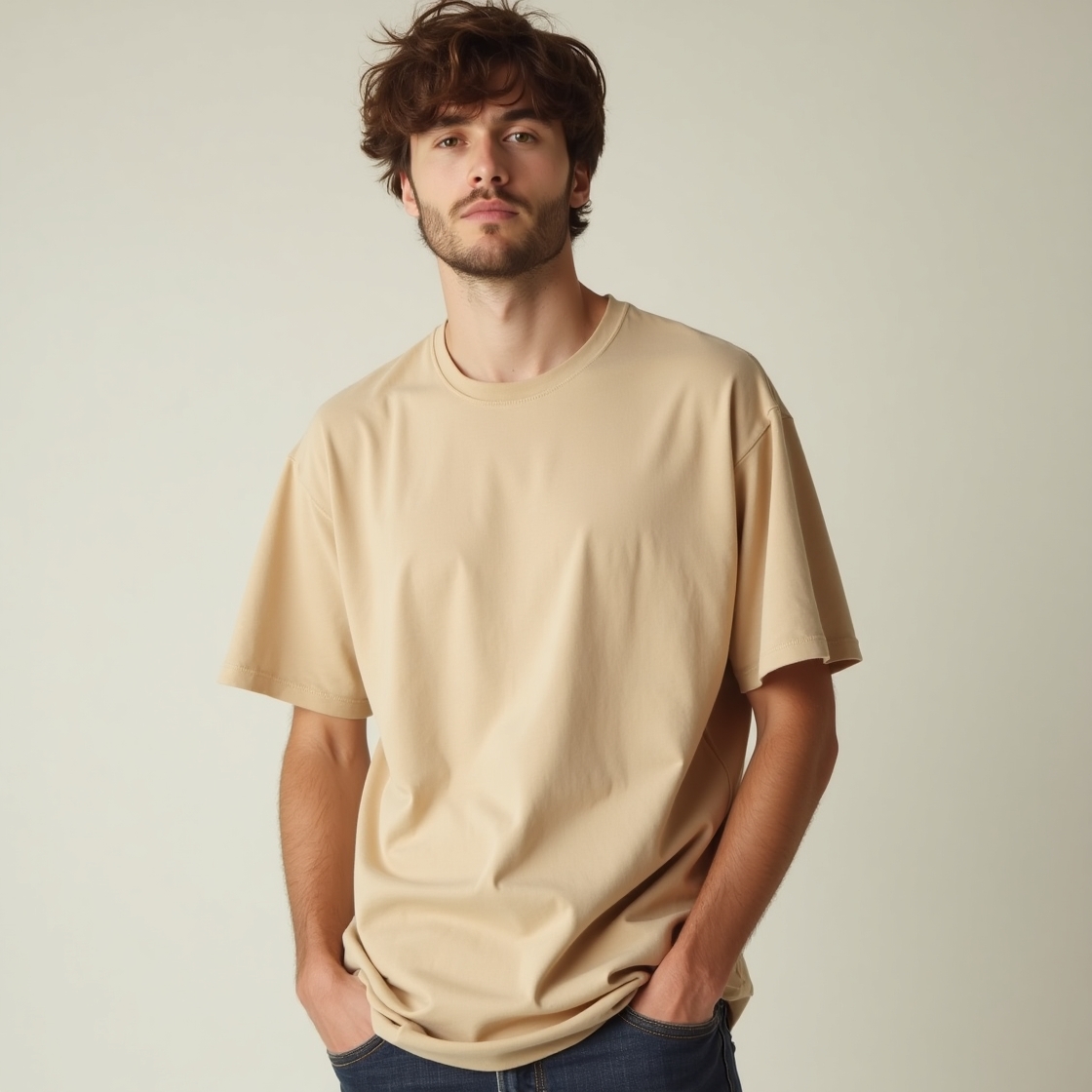 CLOTHWOLF 220 GSM Oversized T-Shirt
