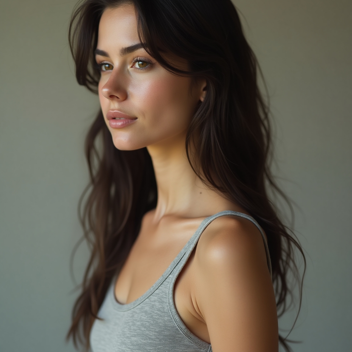 Classic Grey Melange Tank Top