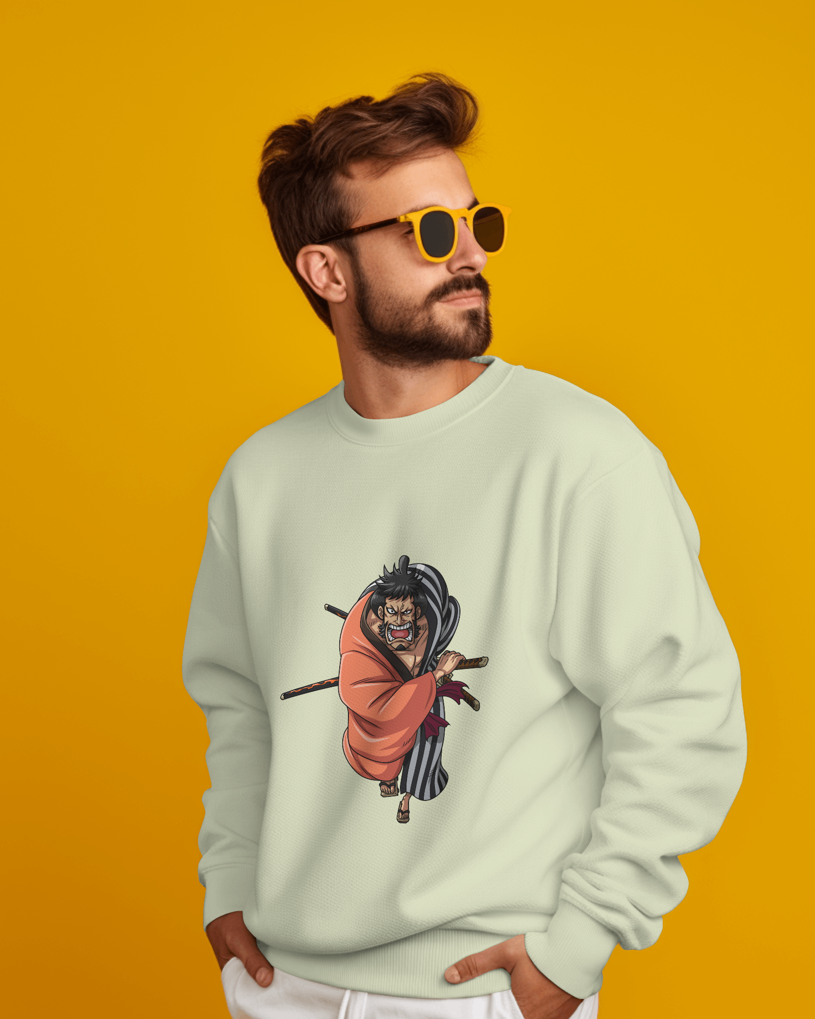 CLOTHWOLF 350 GSM Premium Graphic Sweatshirt