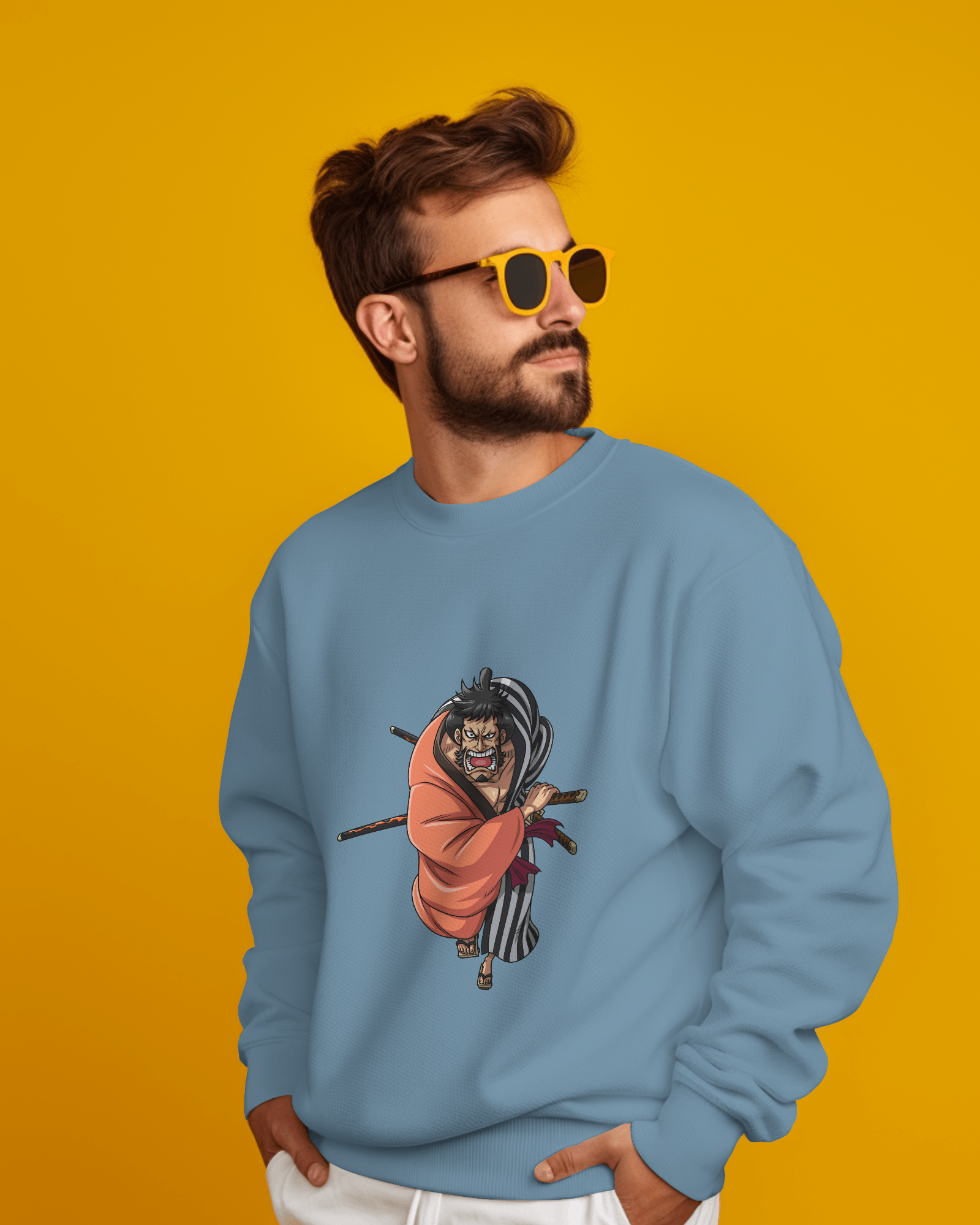 CLOTHWOLF 350 GSM Premium Graphic Sweatshirt