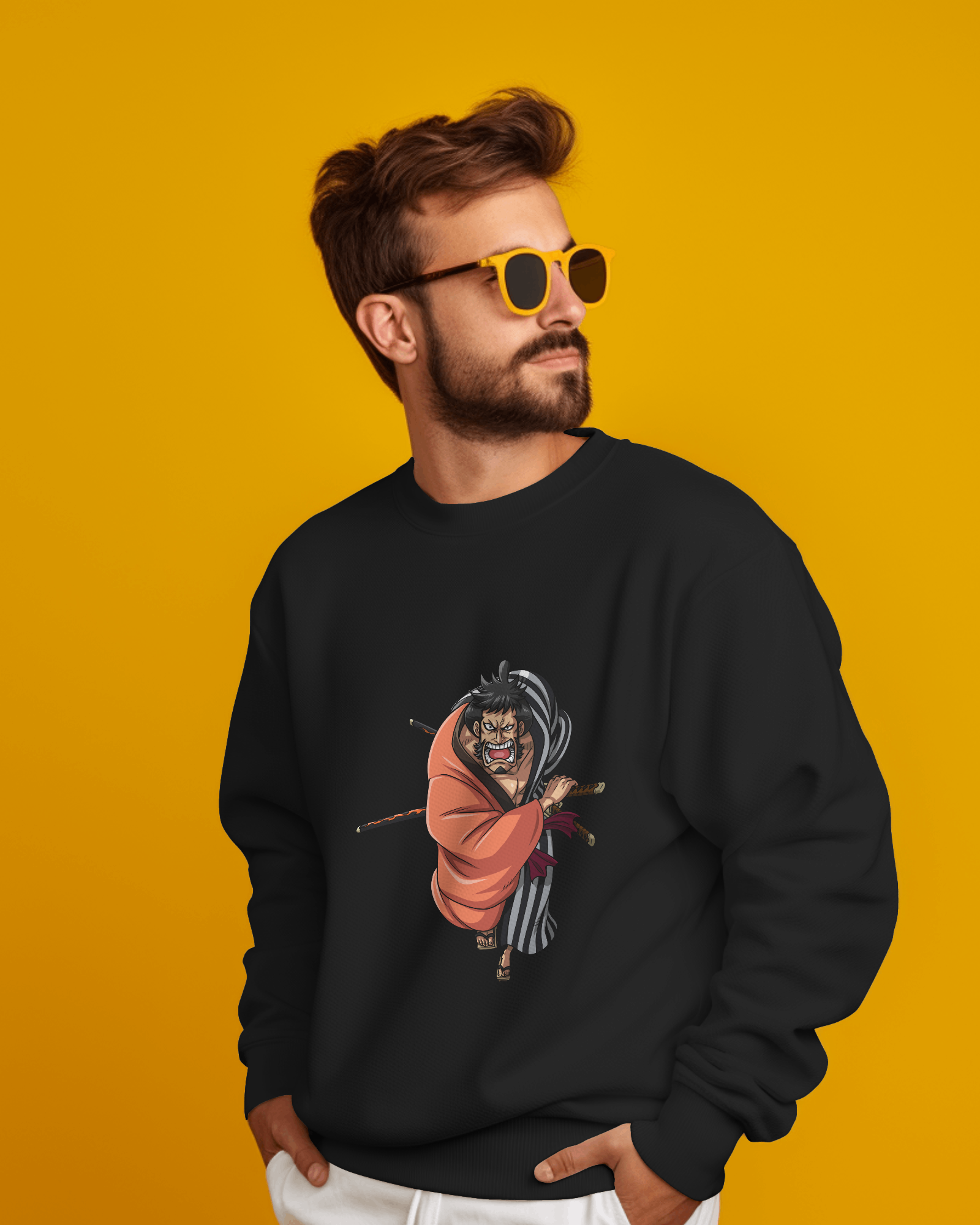 CLOTHWOLF 350 GSM Premium Graphic Sweatshirt