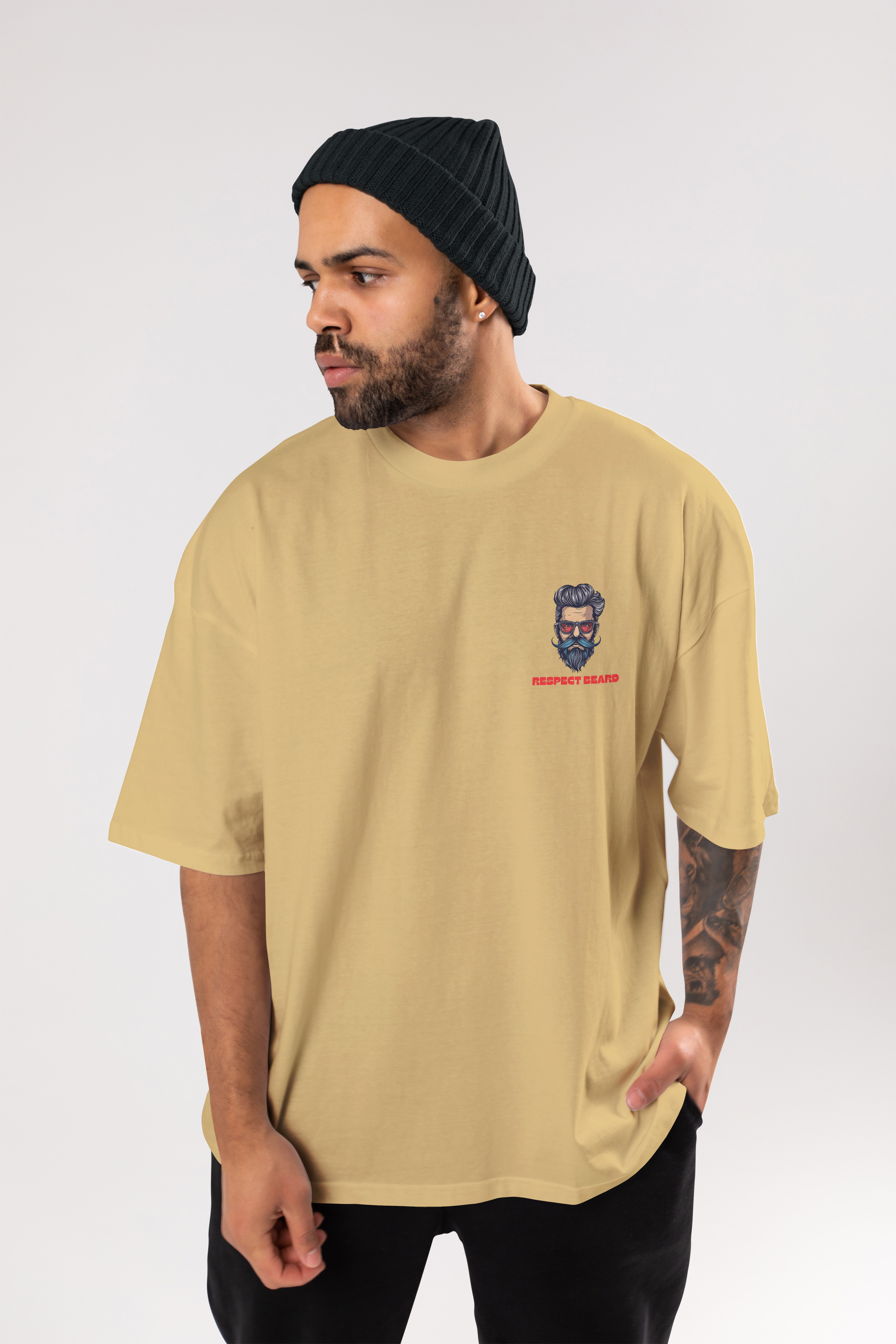 Cloth Wolf Oversized T-Shirt – “BAD BEARD” Edition