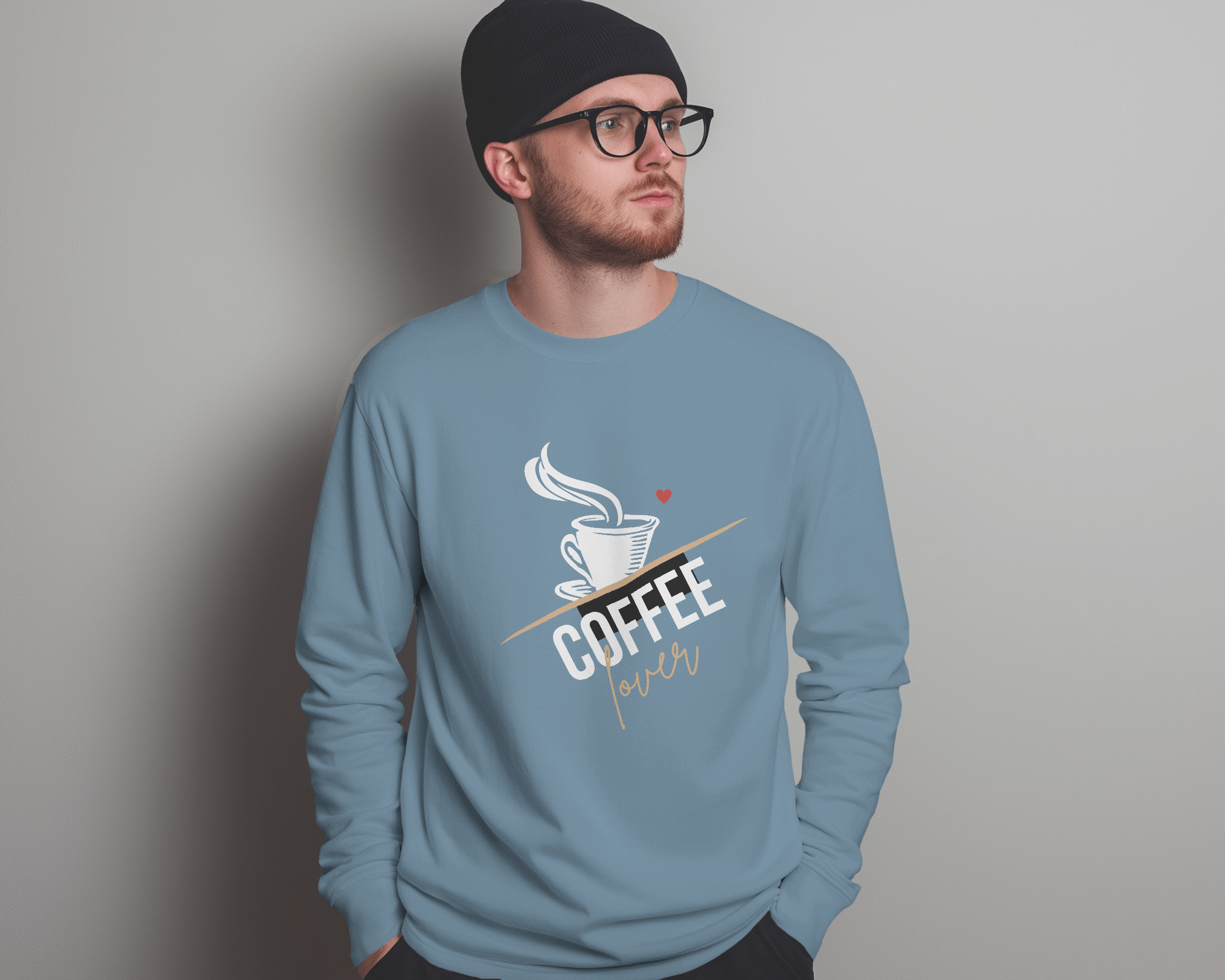 ☕ “Coffee Lover” – Premium Heavyweight Sweatshirt by Cloth Wolf