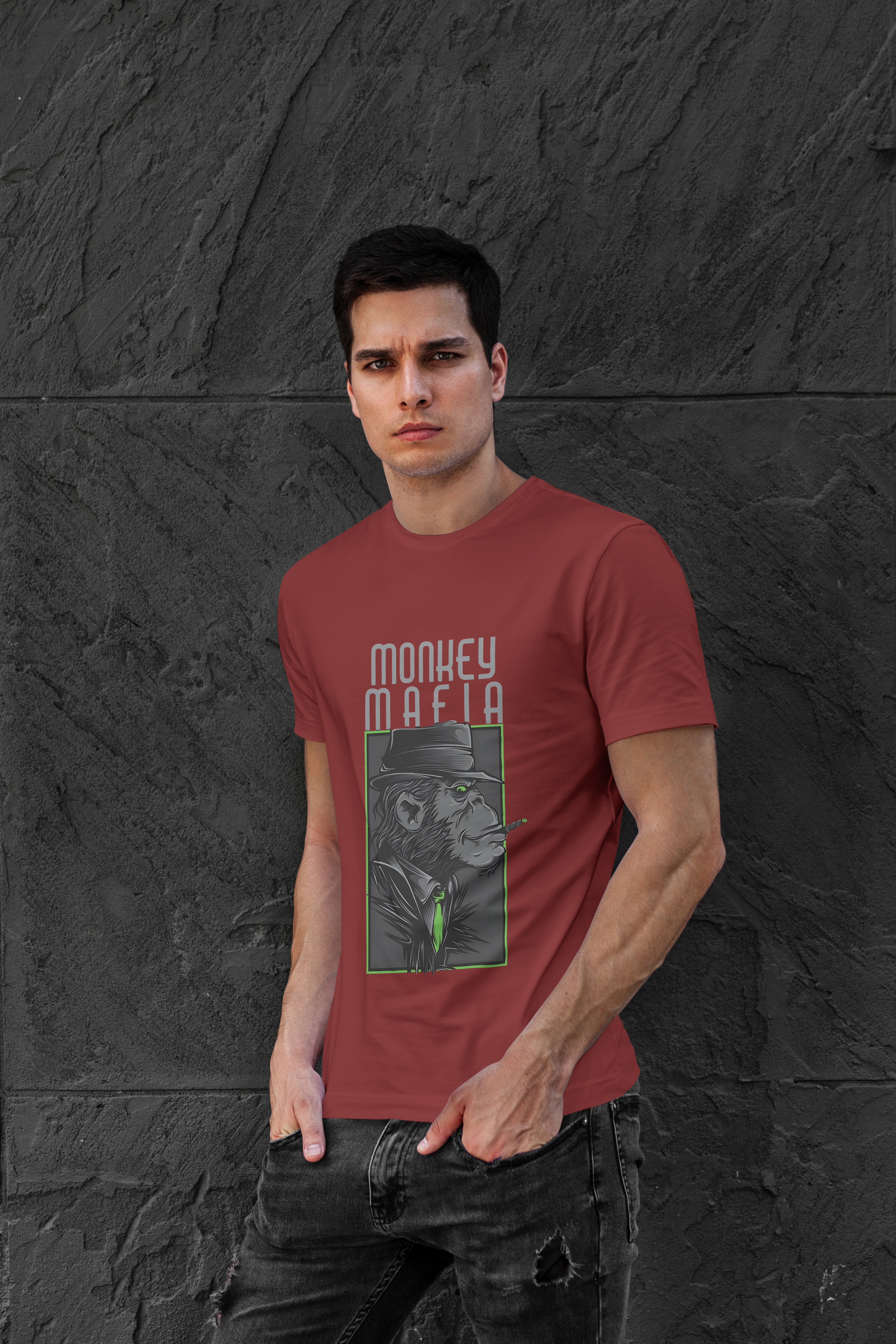 Cloth Wolf Regular Fit T-Shirt – “Monkey Mafia” Edition