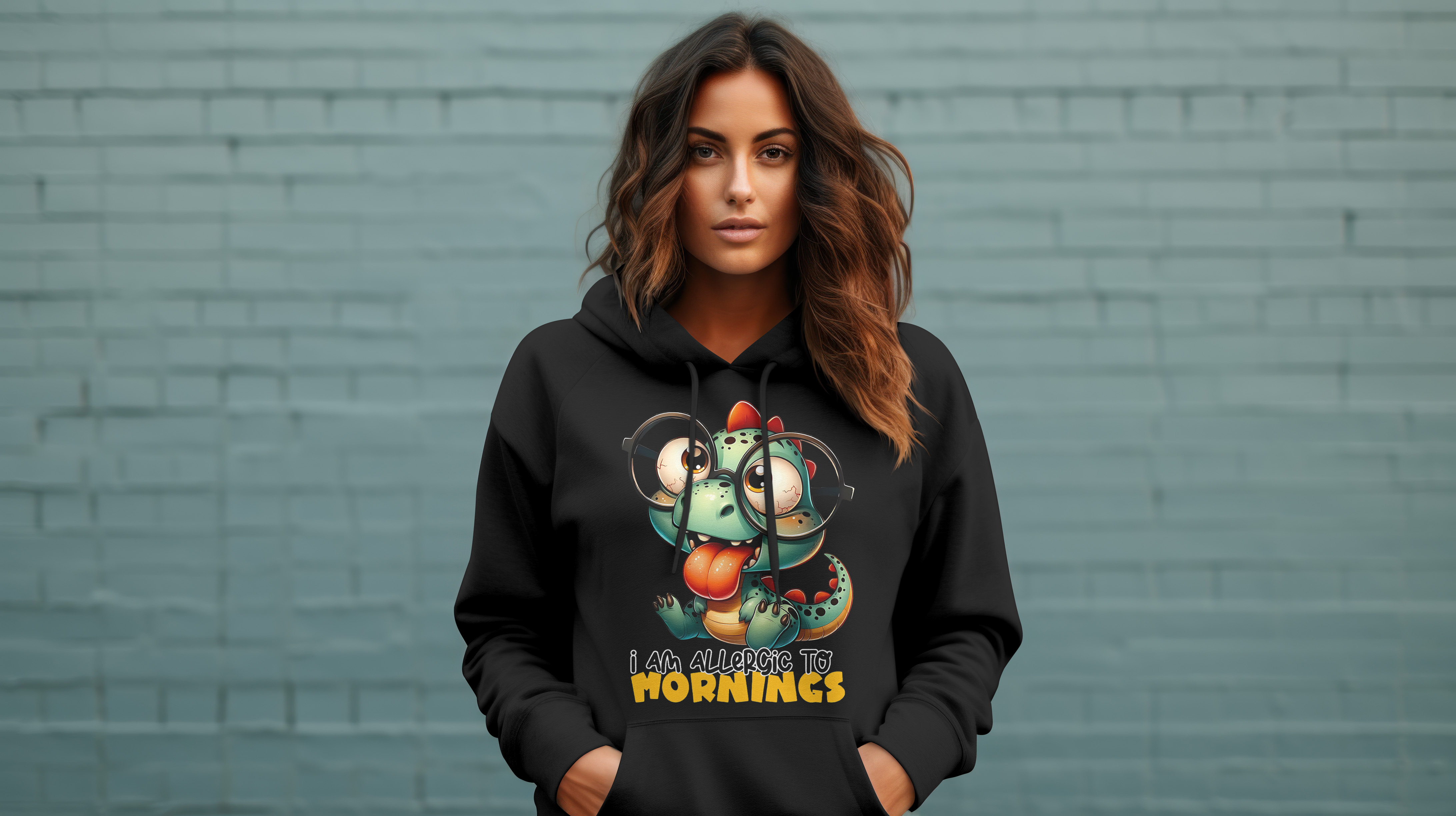 Cloth Wolf - “I Am Allergic to Mornings” Hoodie