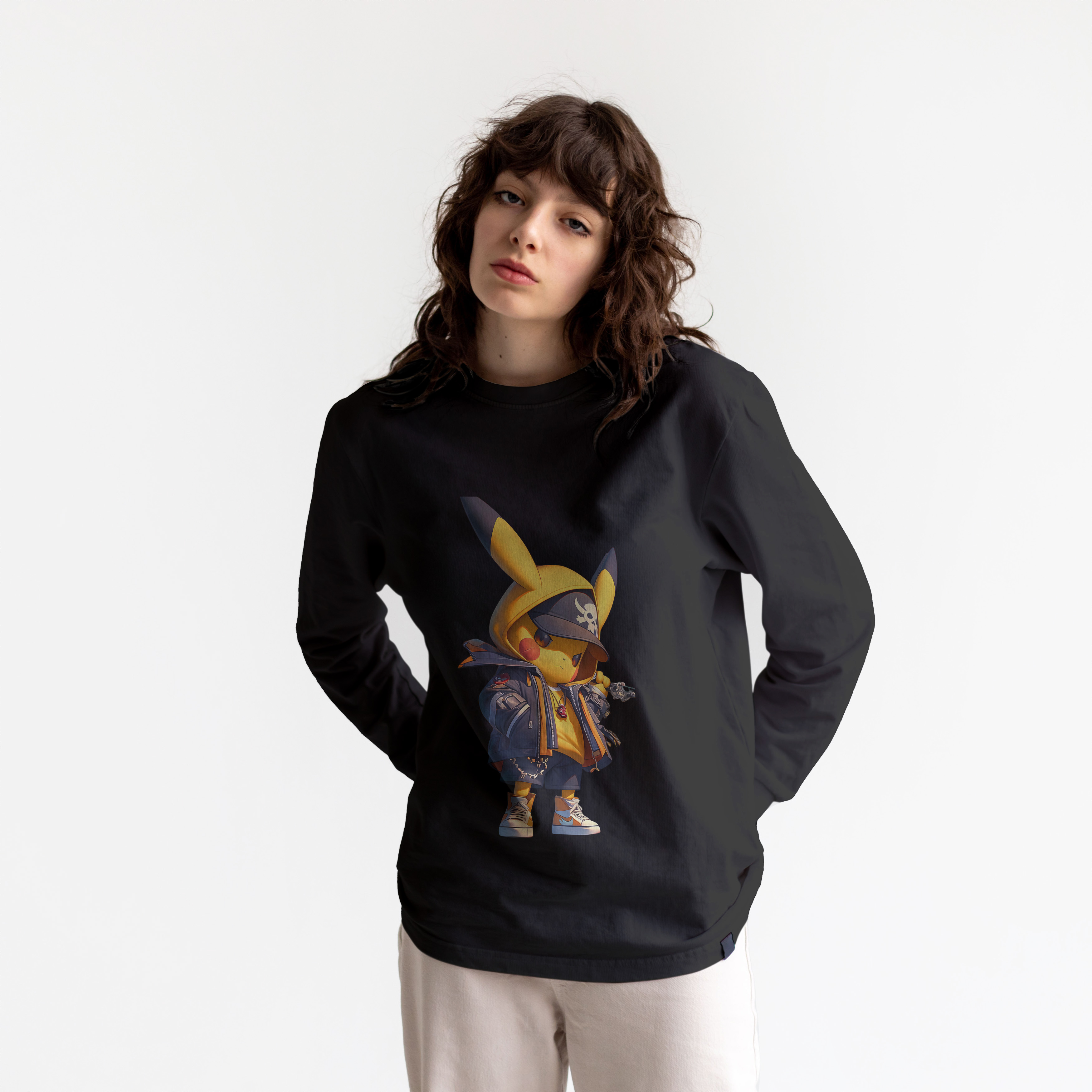 Cloth Wolf Pikachu Streetwear Sweatshirt
