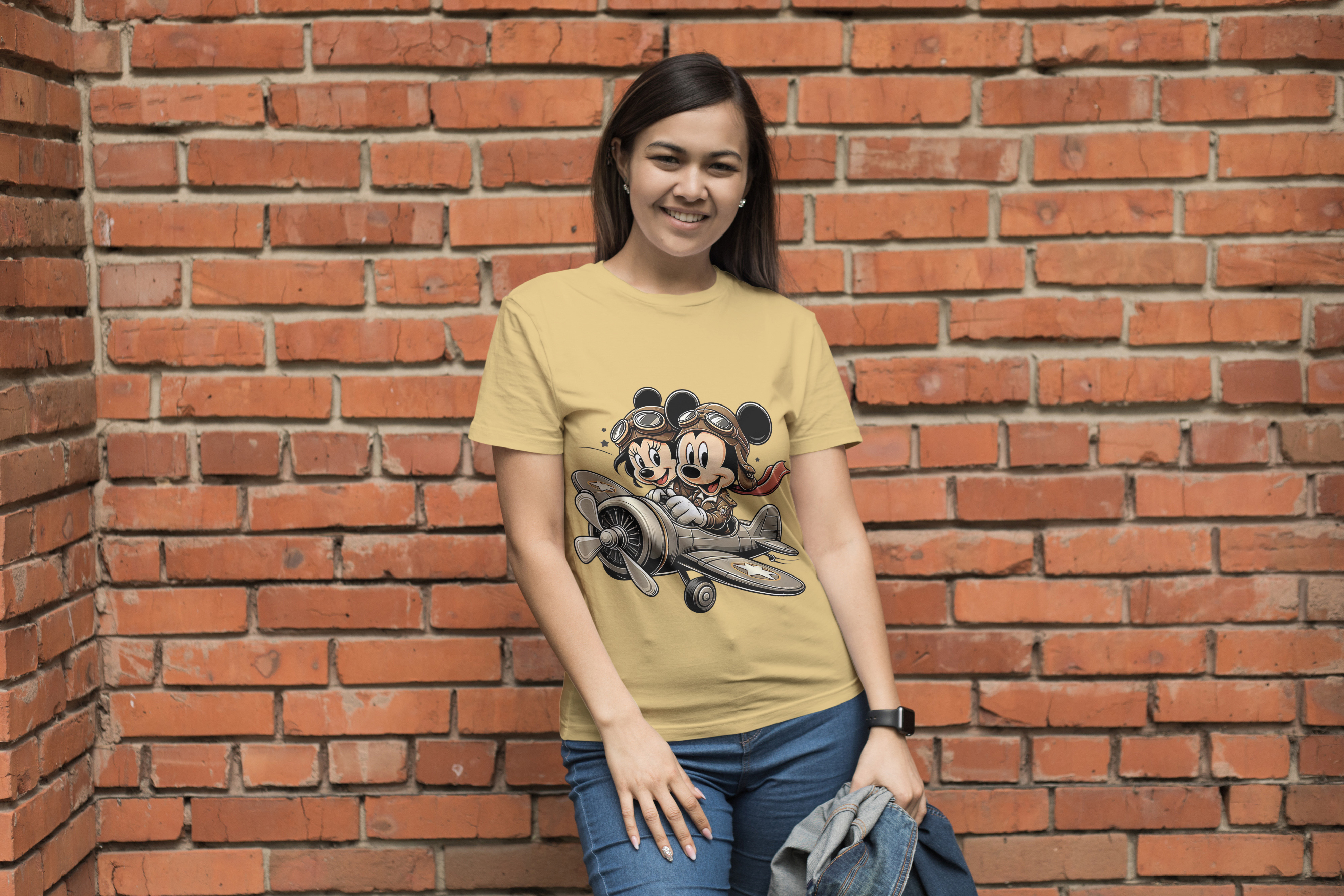 Mickey & Minnie “Sky Adventures” Oversized Tee – Cloth Wolf Exclusive