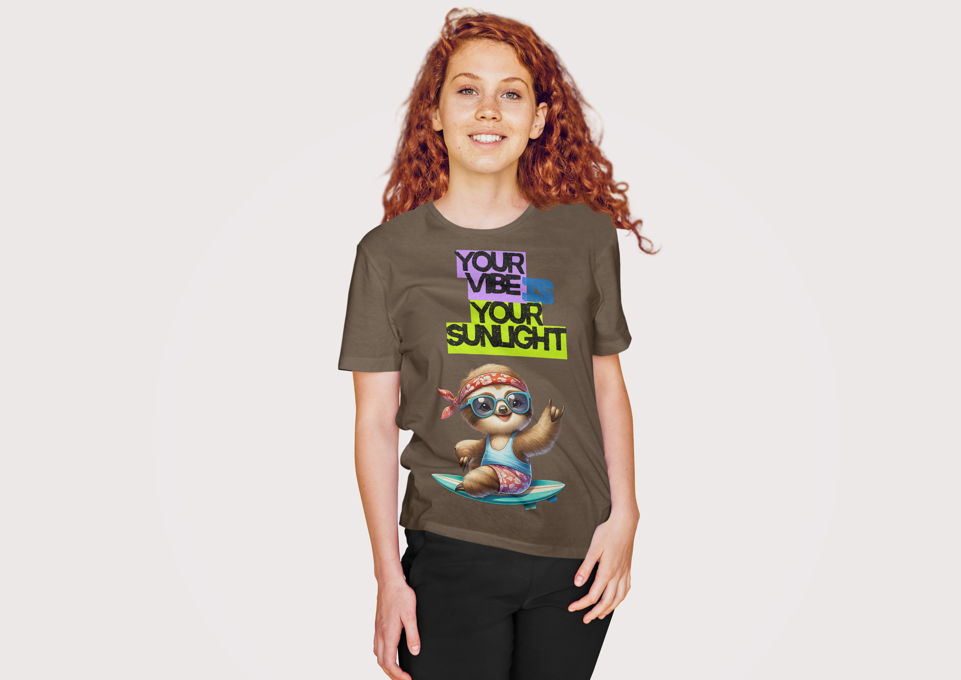 “Your Vibe is Your Sunlight” Oversized Tee