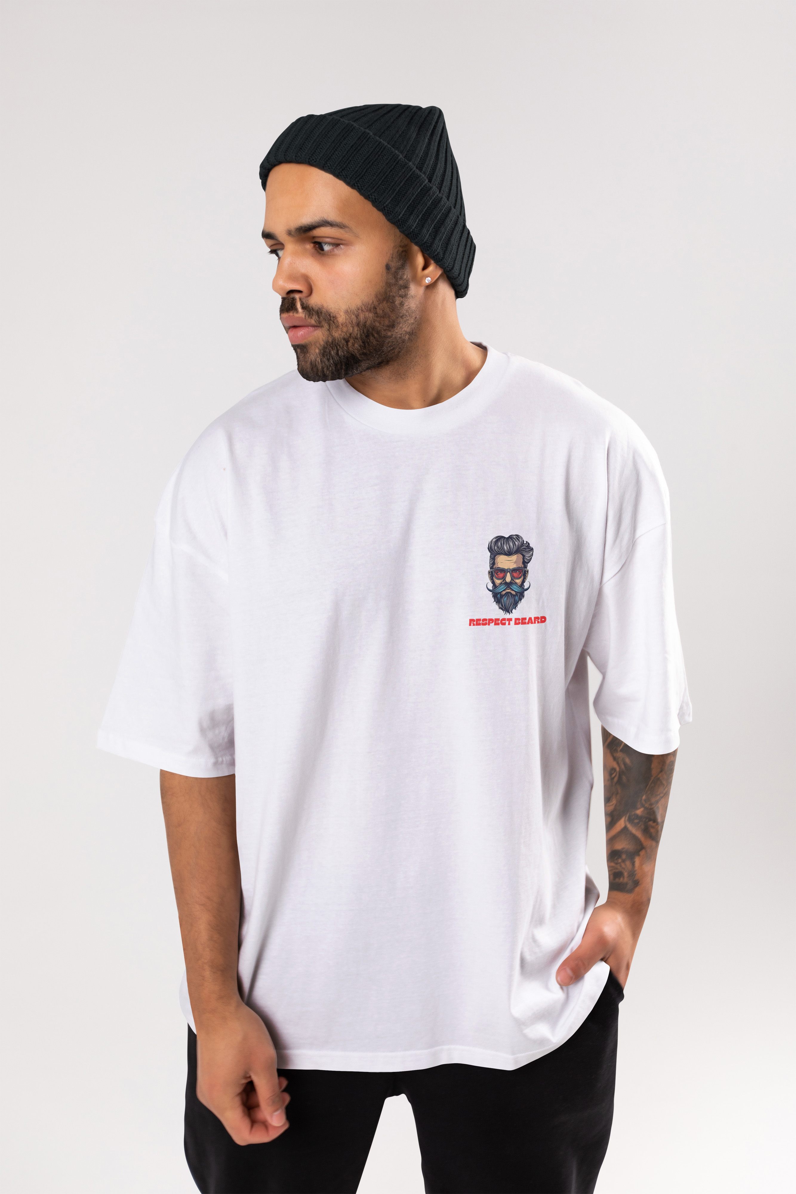 Cloth Wolf Oversized T-Shirt – “BAD BEARD” Edition