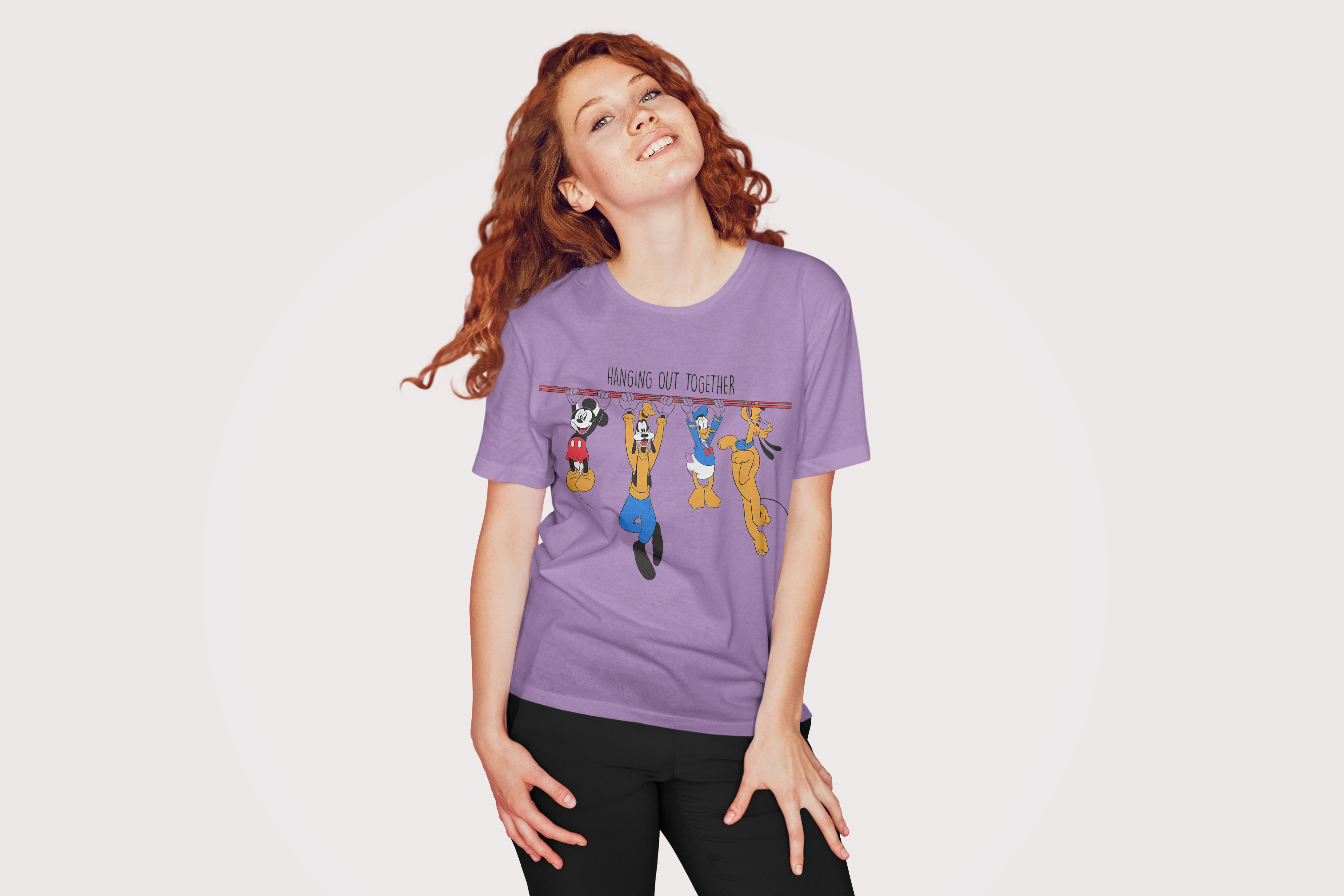Cloth Wolf Hanging Out Together Oversized T-Shirt