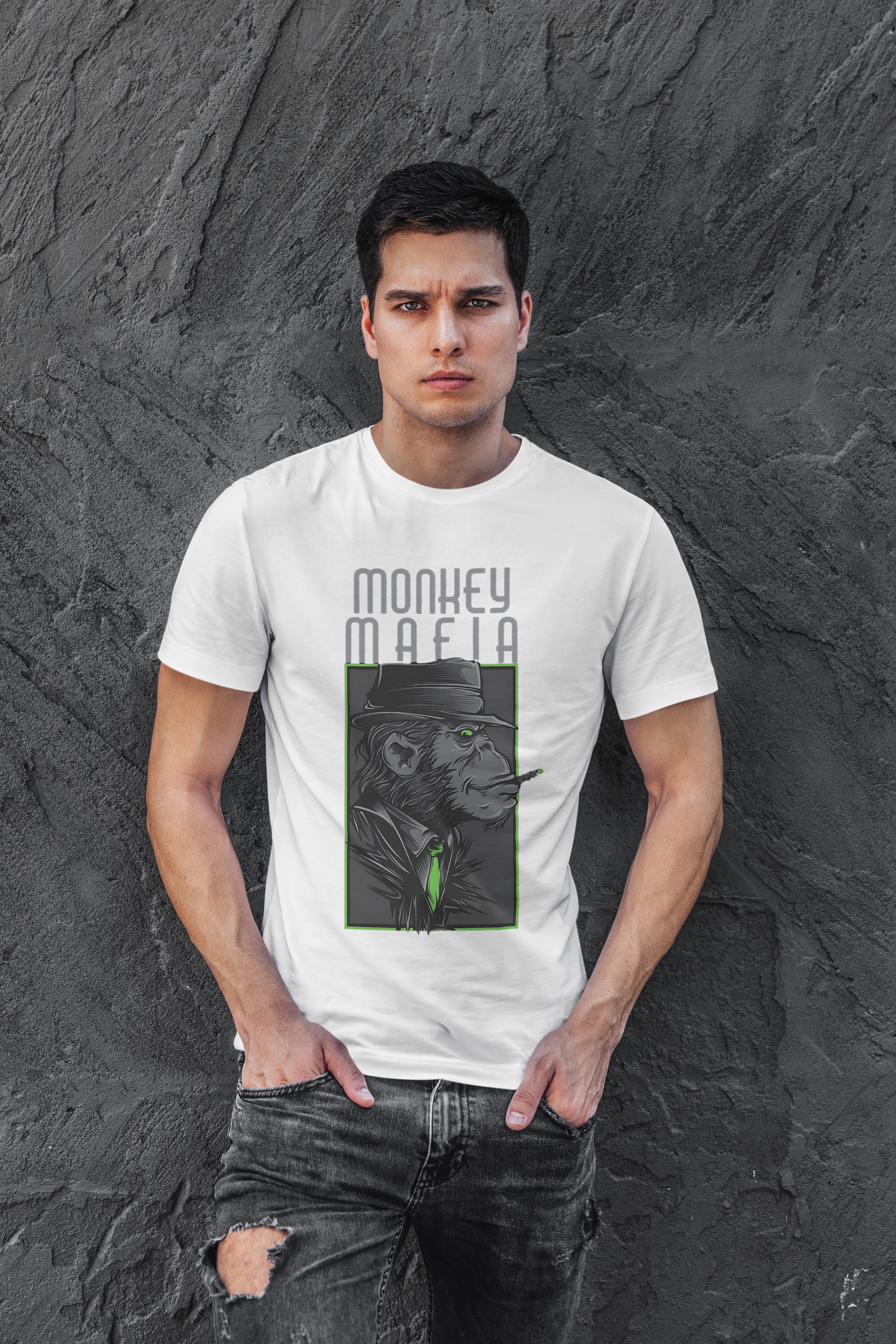 Cloth Wolf Regular Fit T-Shirt – “Monkey Mafia” Edition