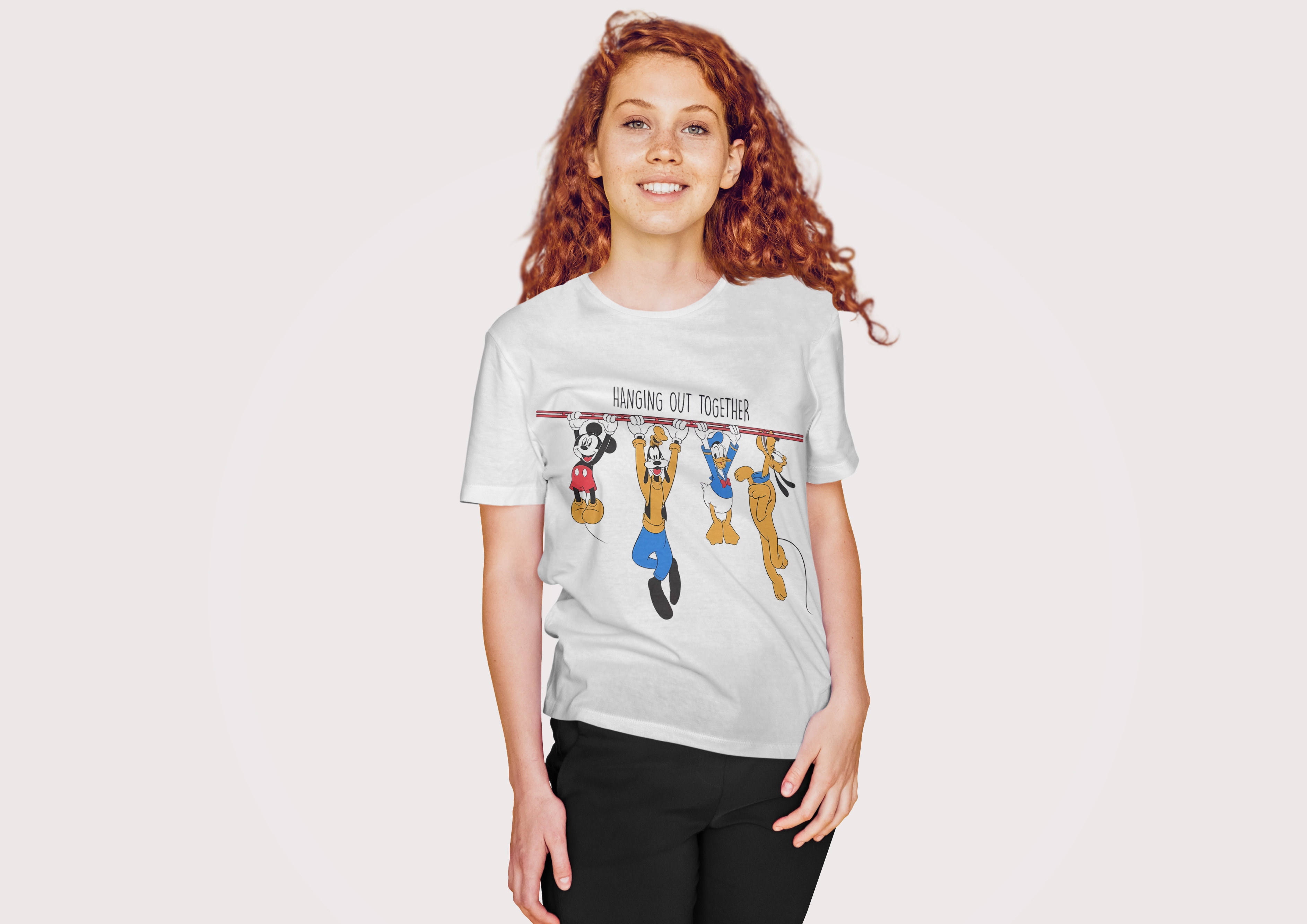 Cloth Wolf Hanging Out Together Oversized T-Shirt