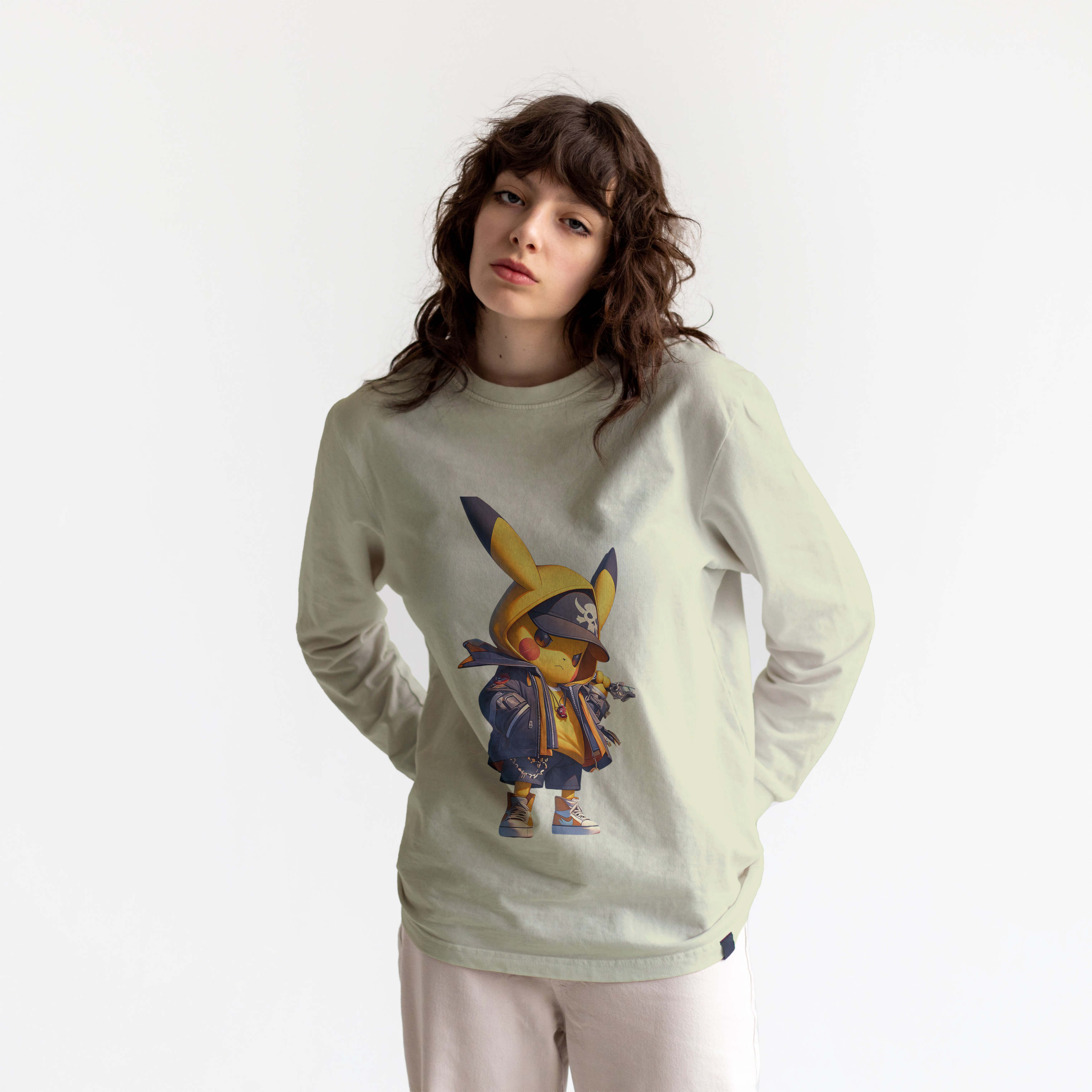 Cloth Wolf Pikachu Streetwear Sweatshirt