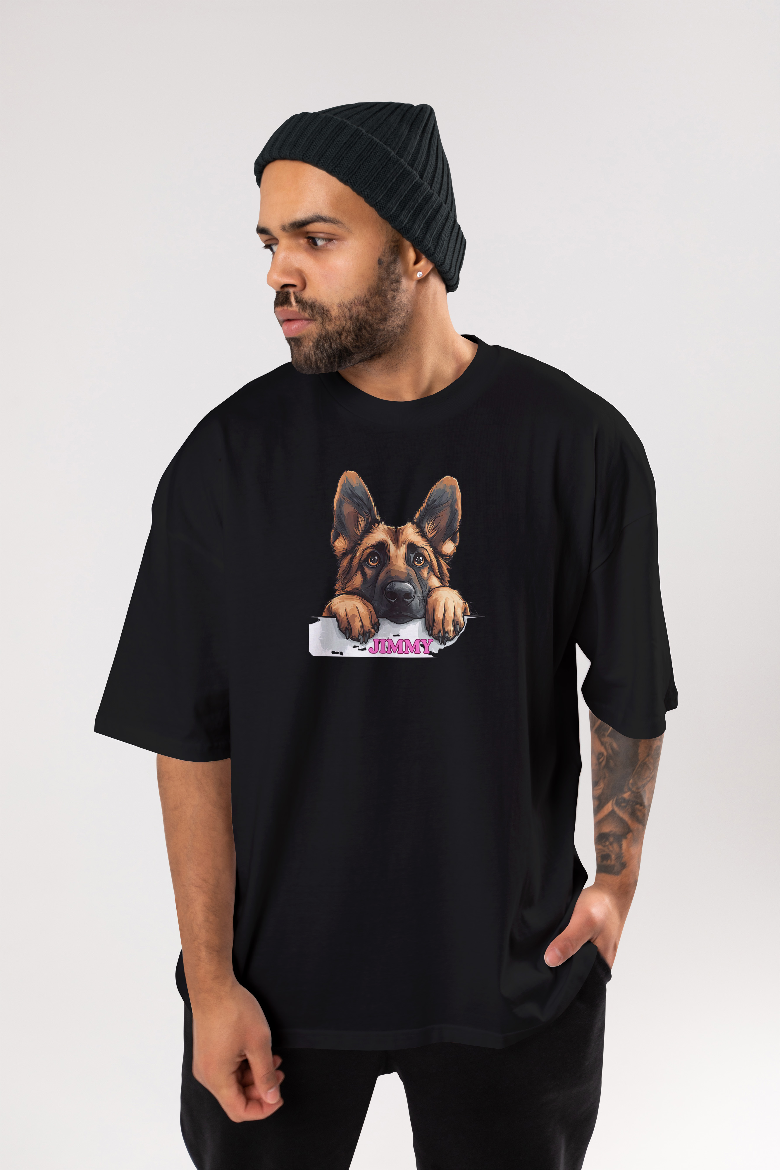 Cloth Wolf - German Shepherd Oversized T-Shirt