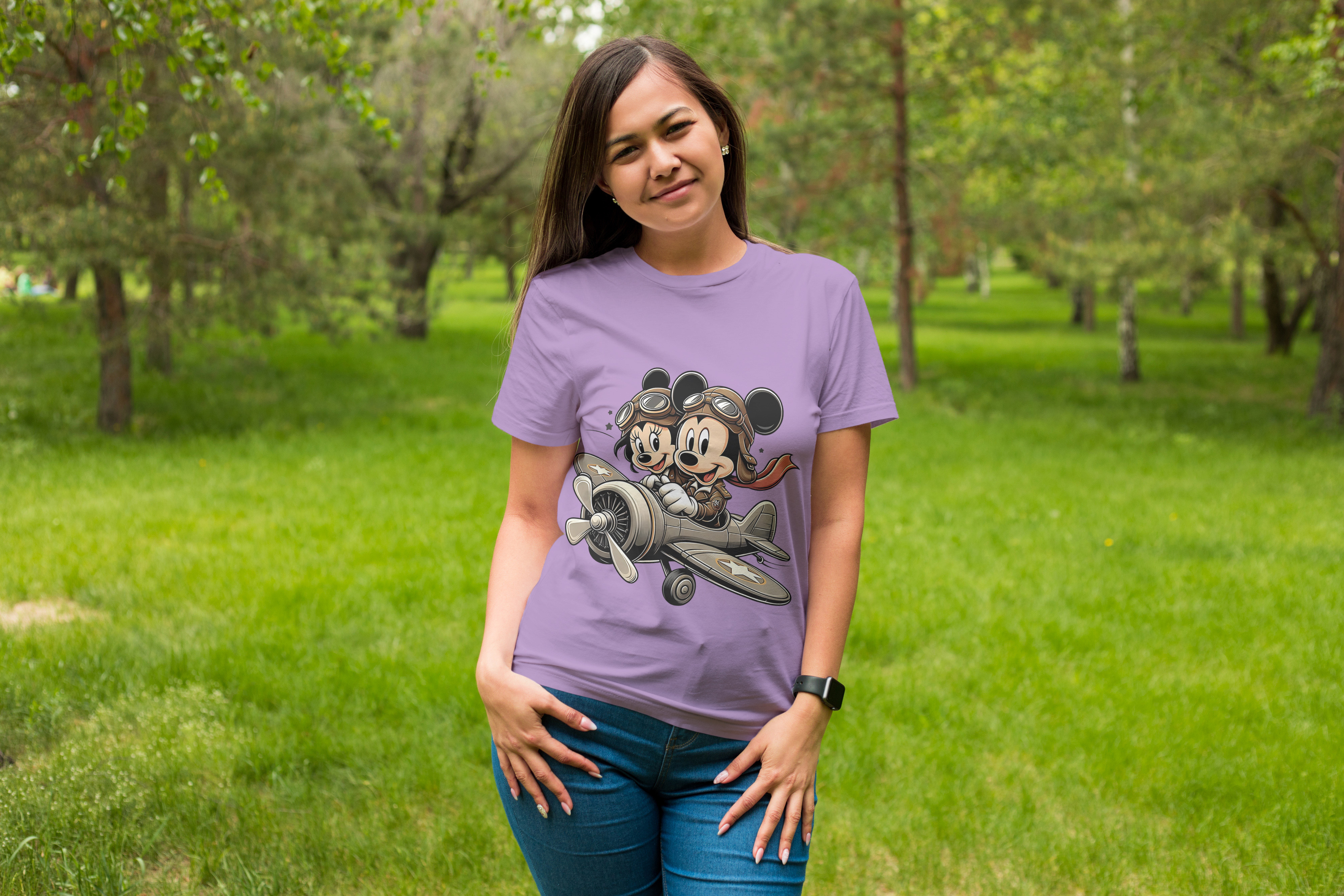 Mickey & Minnie “Sky Adventures” Oversized Tee – Cloth Wolf Exclusive