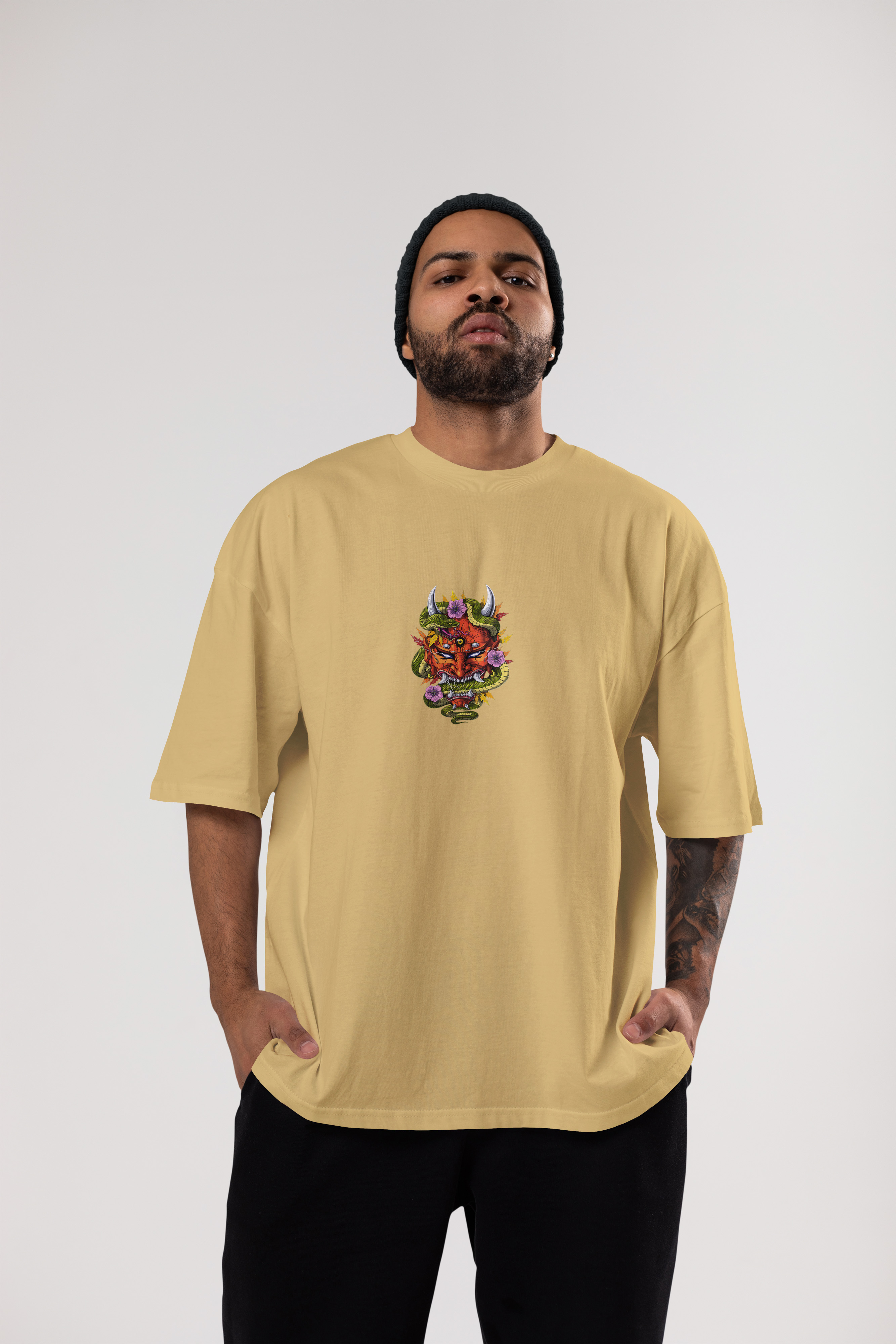 Oni Mask x Serpent Oversized T-Shirt