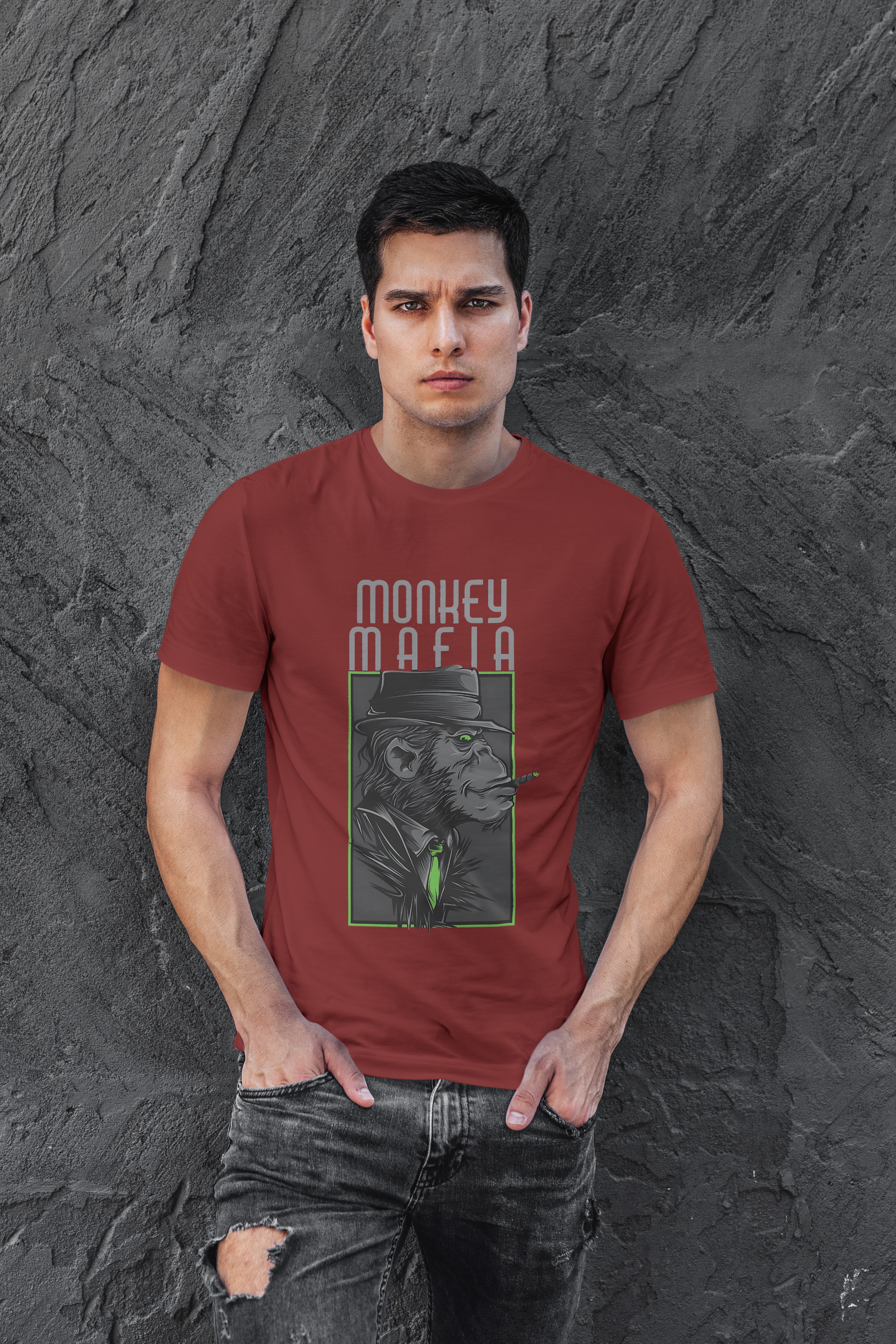 Cloth Wolf Regular Fit T-Shirt – “Monkey Mafia” Edition