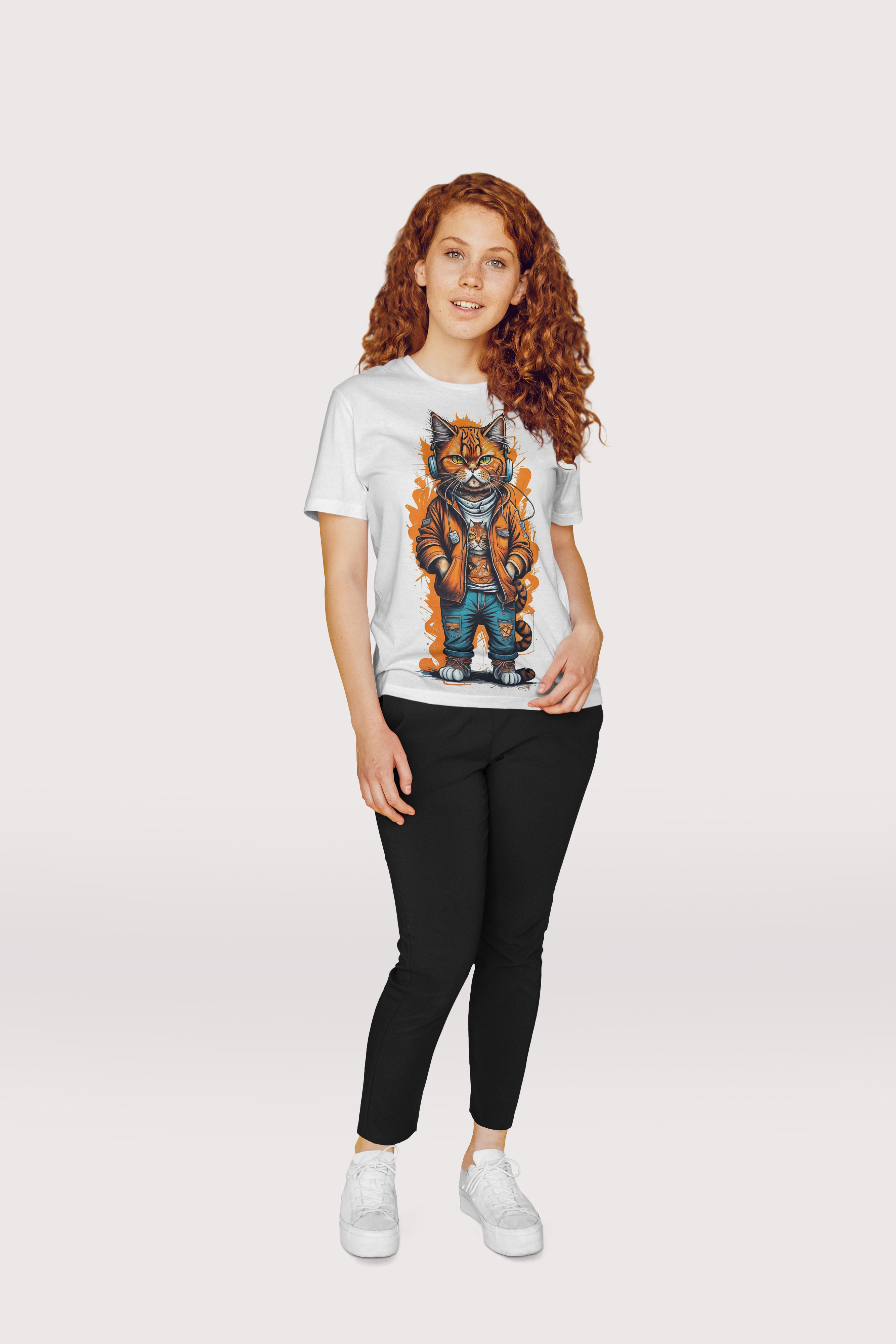Cloth Wolf Oversized T-Shirt – “Street Cat” Edition