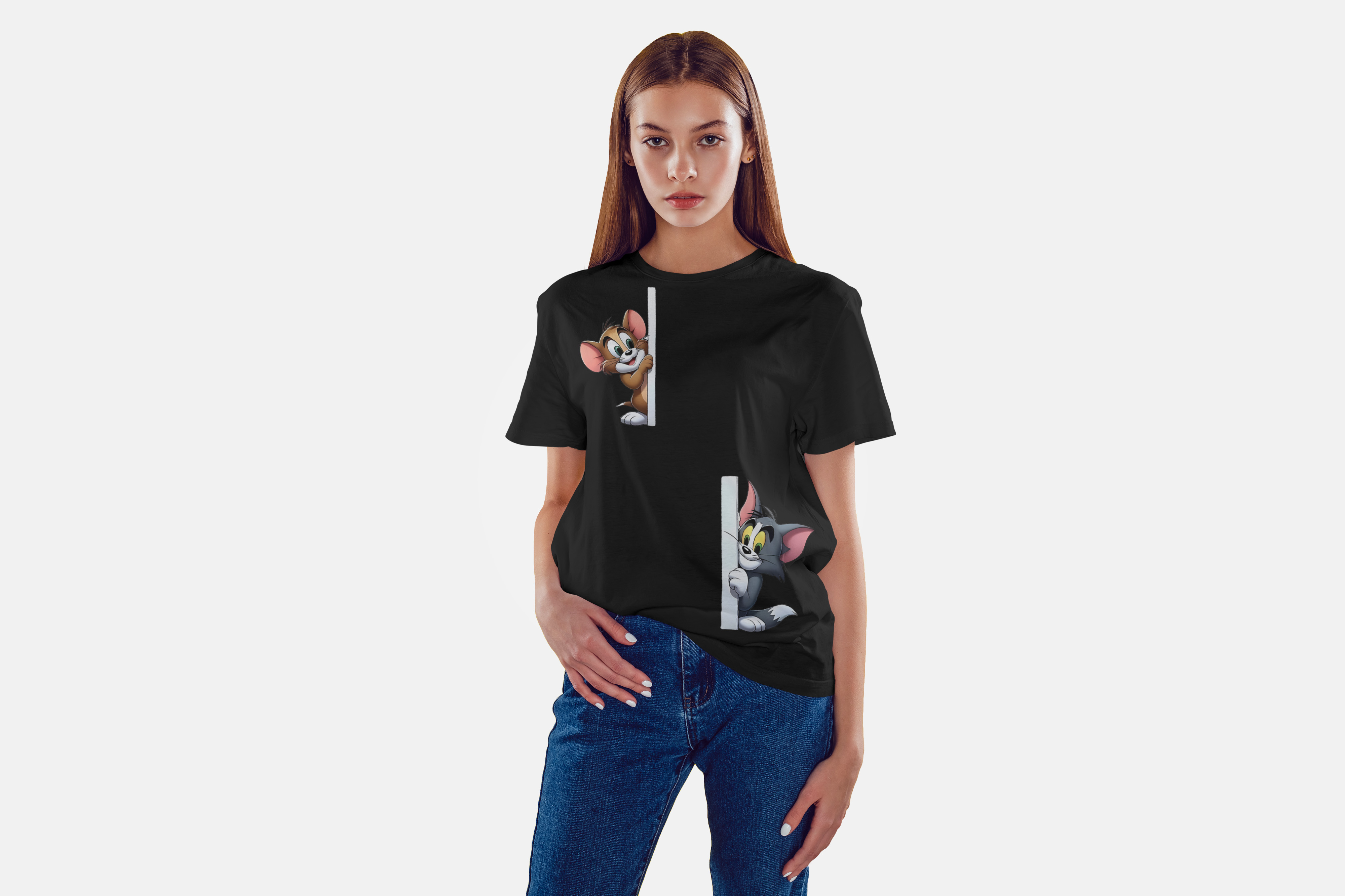 Tom & Jerry “Peekaboo” Oversized T-Shirt
