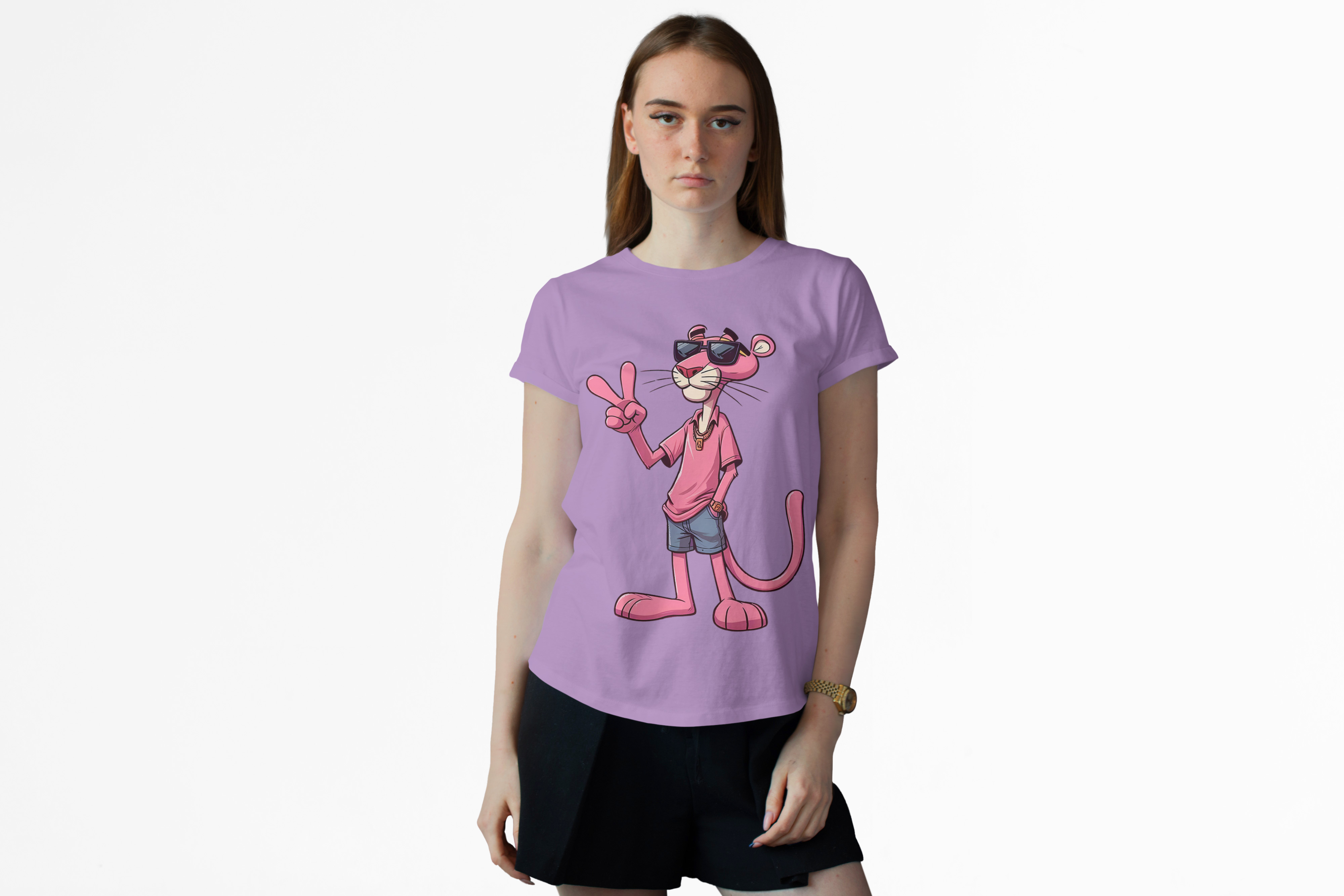 Pink Panther “Cool Vibes” Oversized T-Shirt