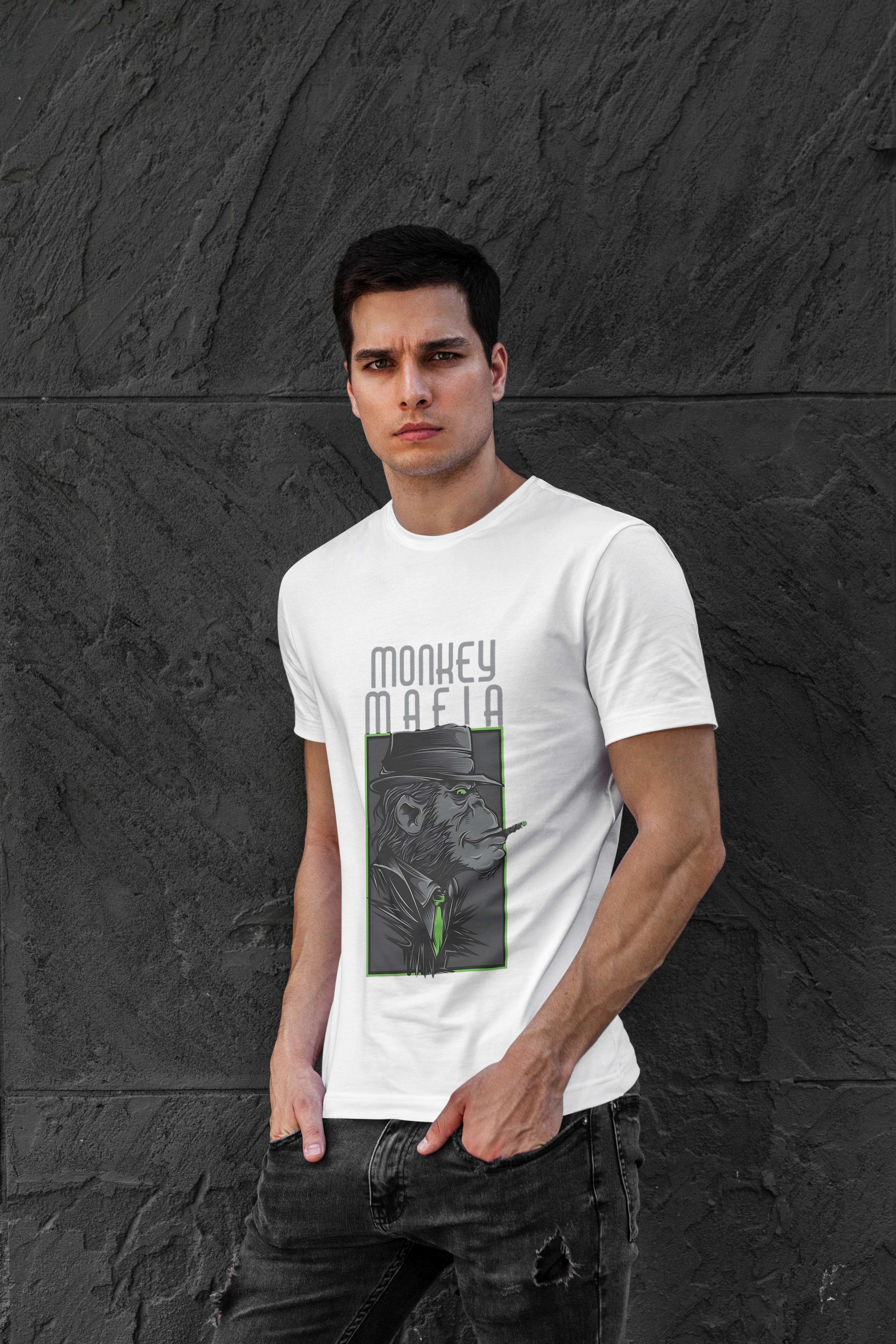 Cloth Wolf Regular Fit T-Shirt – “Monkey Mafia” Edition