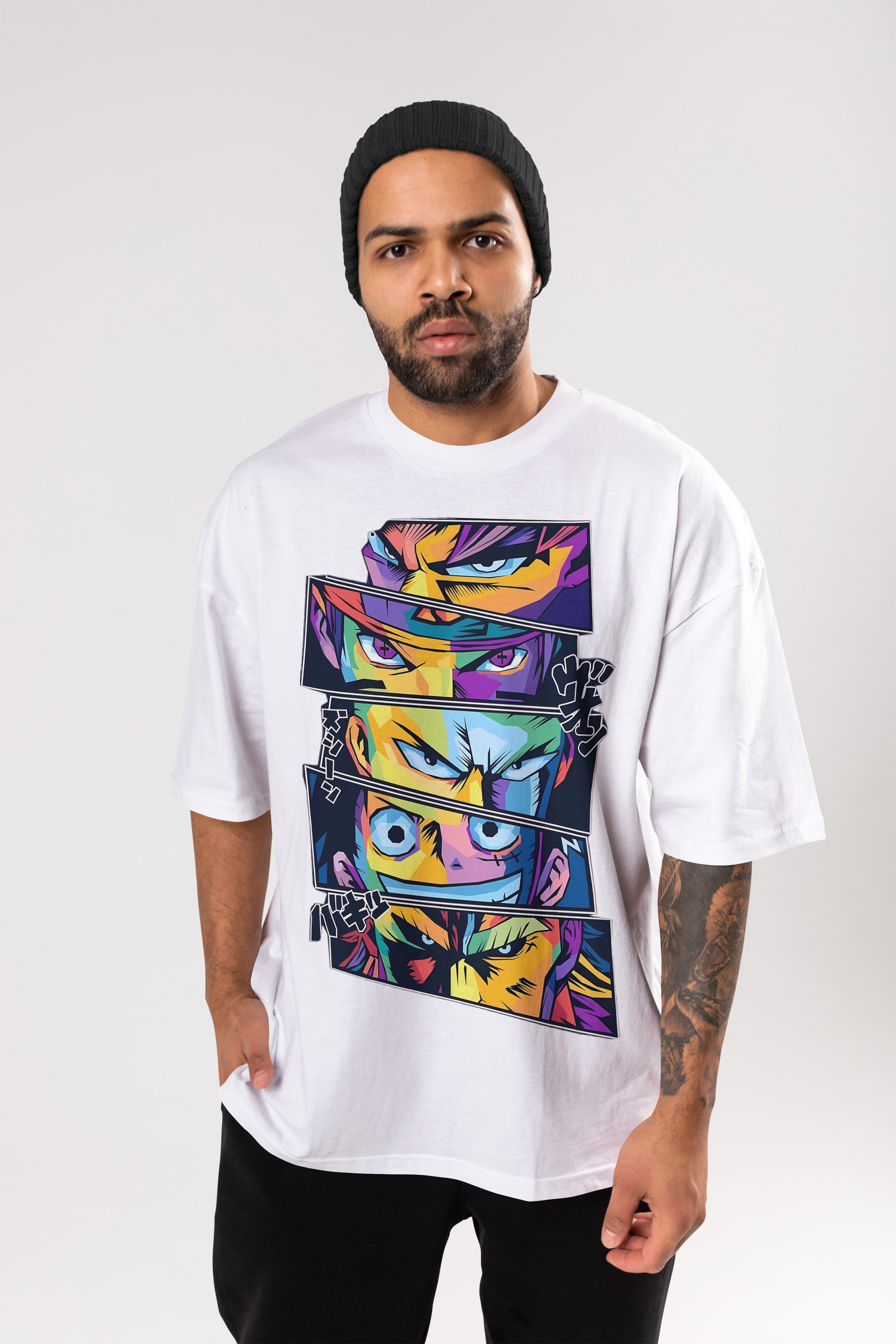 Anime Eyes Oversized T-Shirt By Cloth Wolf