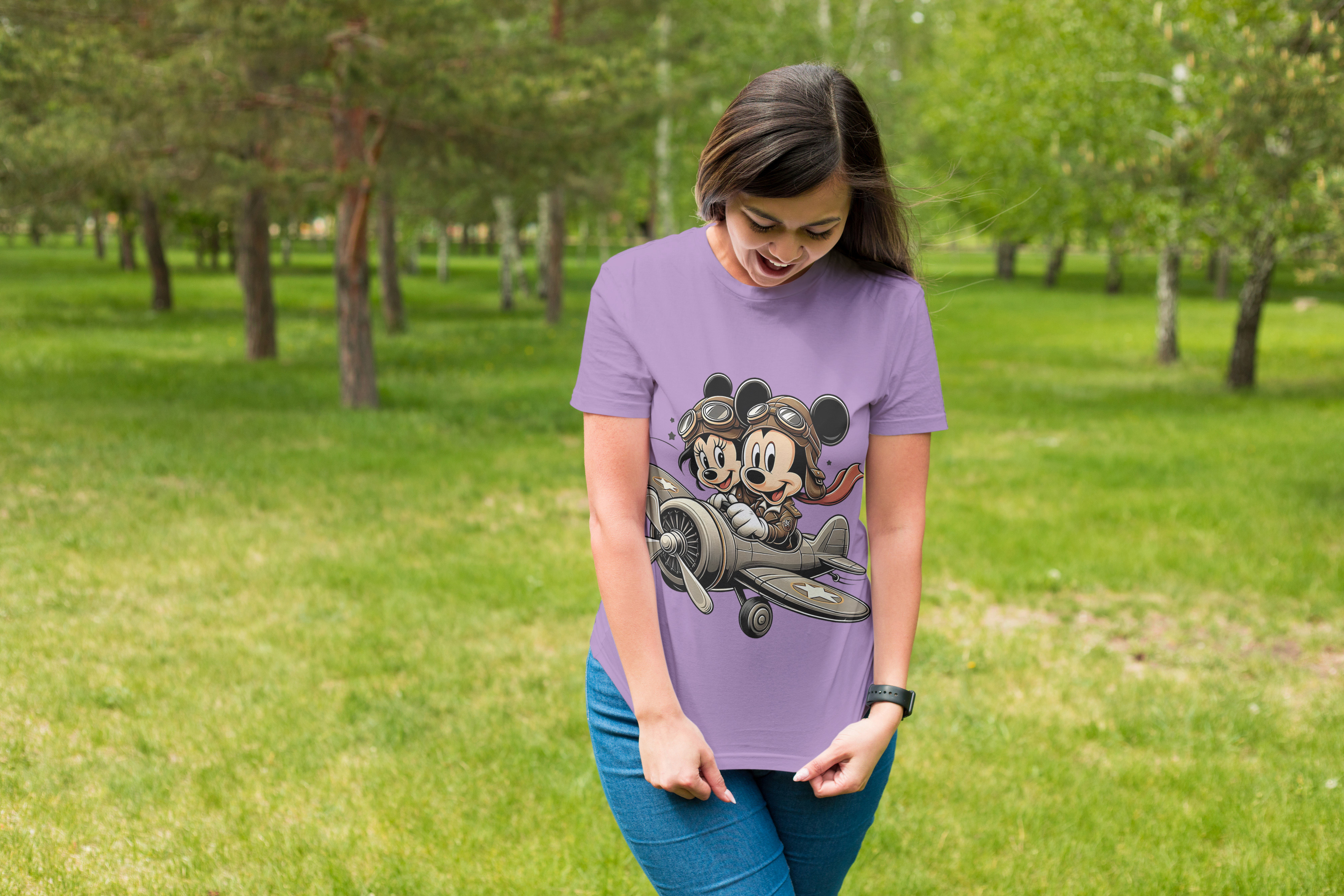 Mickey & Minnie “Sky Adventures” Oversized Tee – Cloth Wolf Exclusive