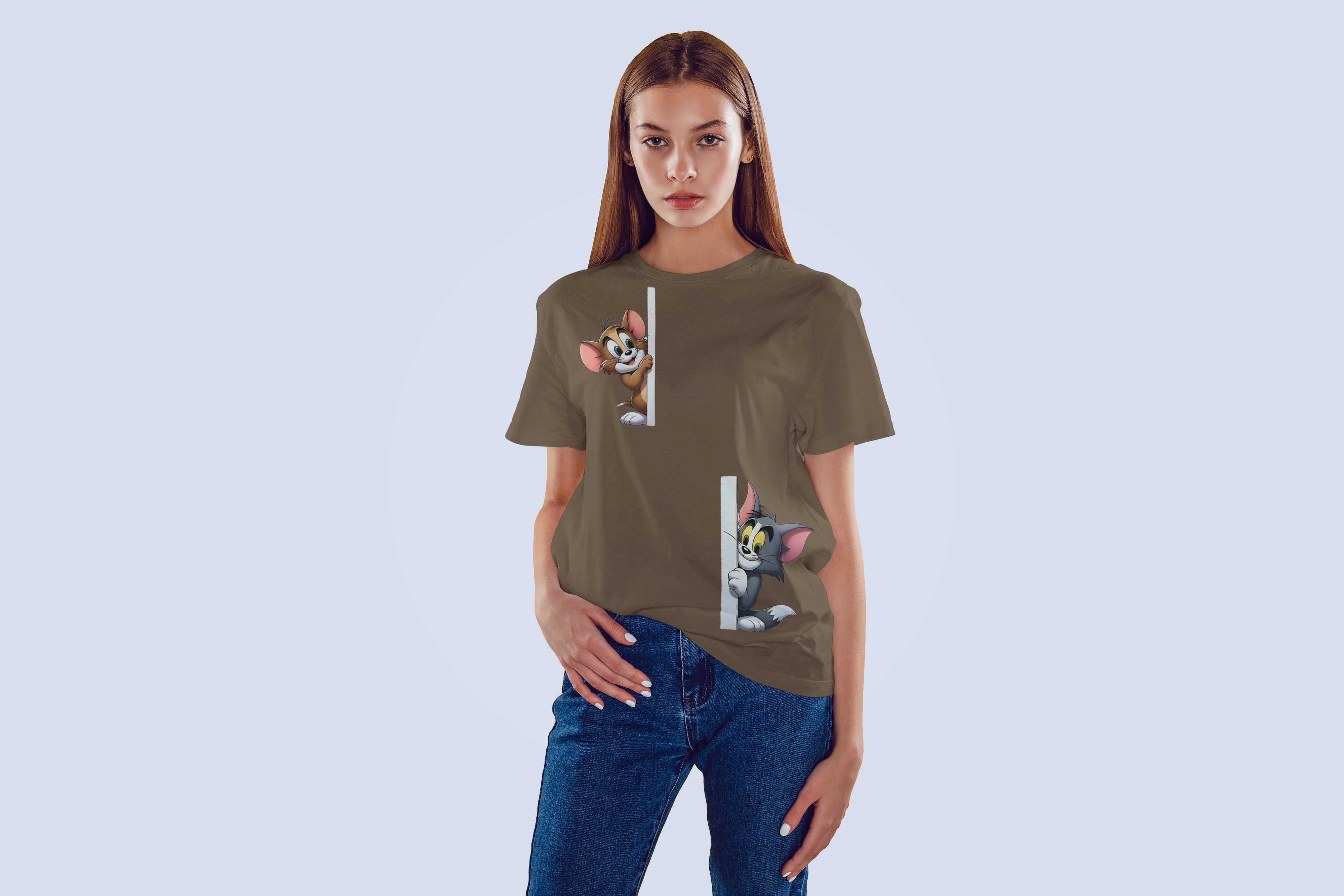 Tom & Jerry “Peekaboo” Oversized T-Shirt