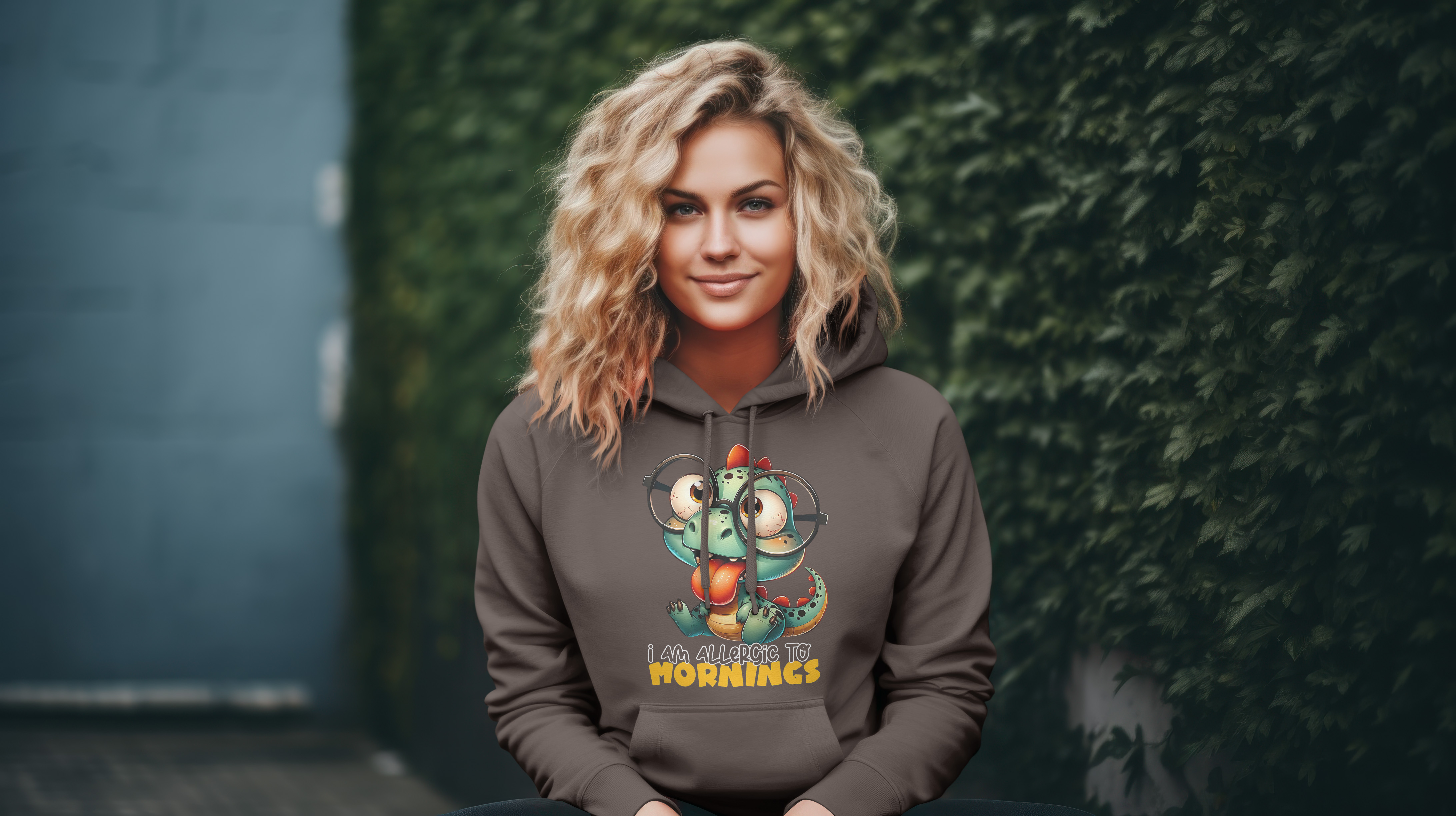 Cloth Wolf - “I Am Allergic to Mornings” Hoodie