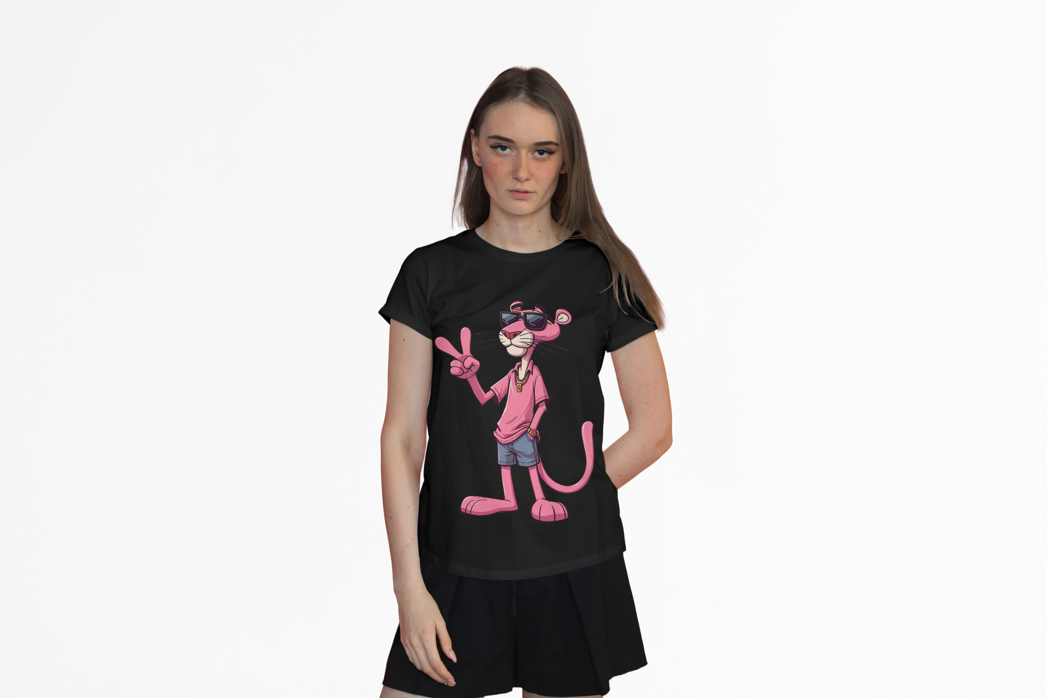 Pink Panther “Cool Vibes” Oversized T-Shirt